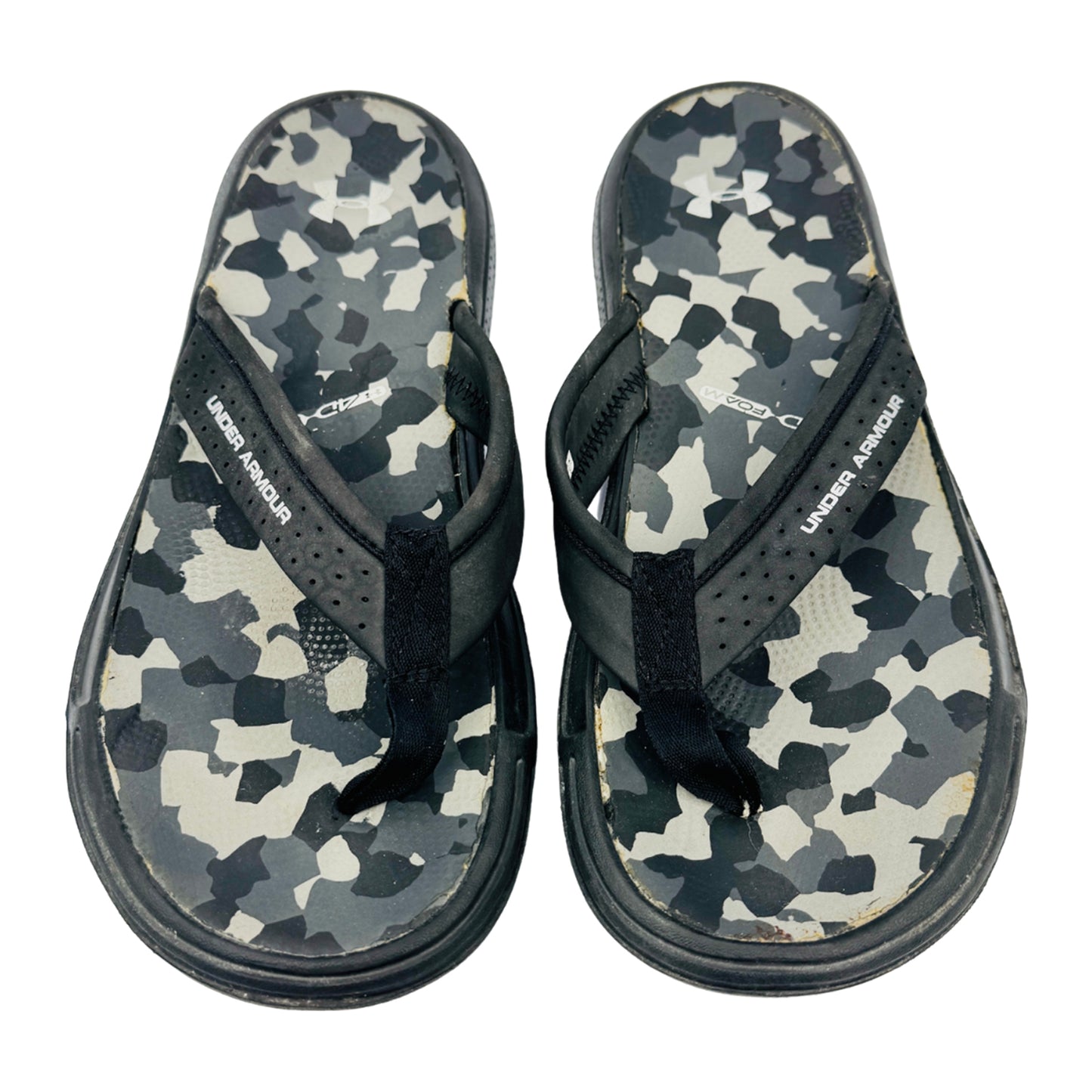 Front image of Under Armour Micro GM Flip Flops (Size 42/42.5) - 1243664-001