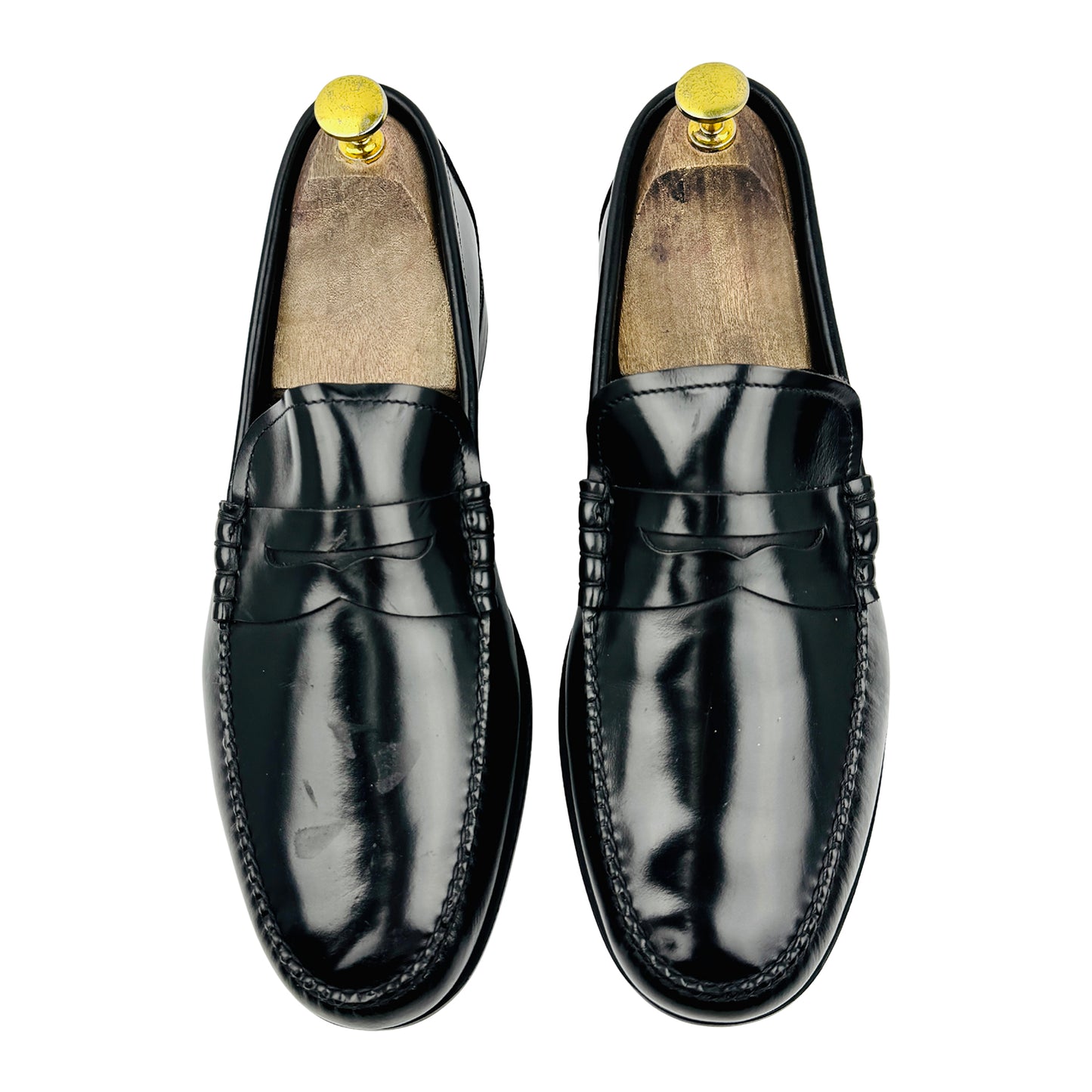 Emidio Tucci Men's Black Leather Loafers (Size 42.5)
