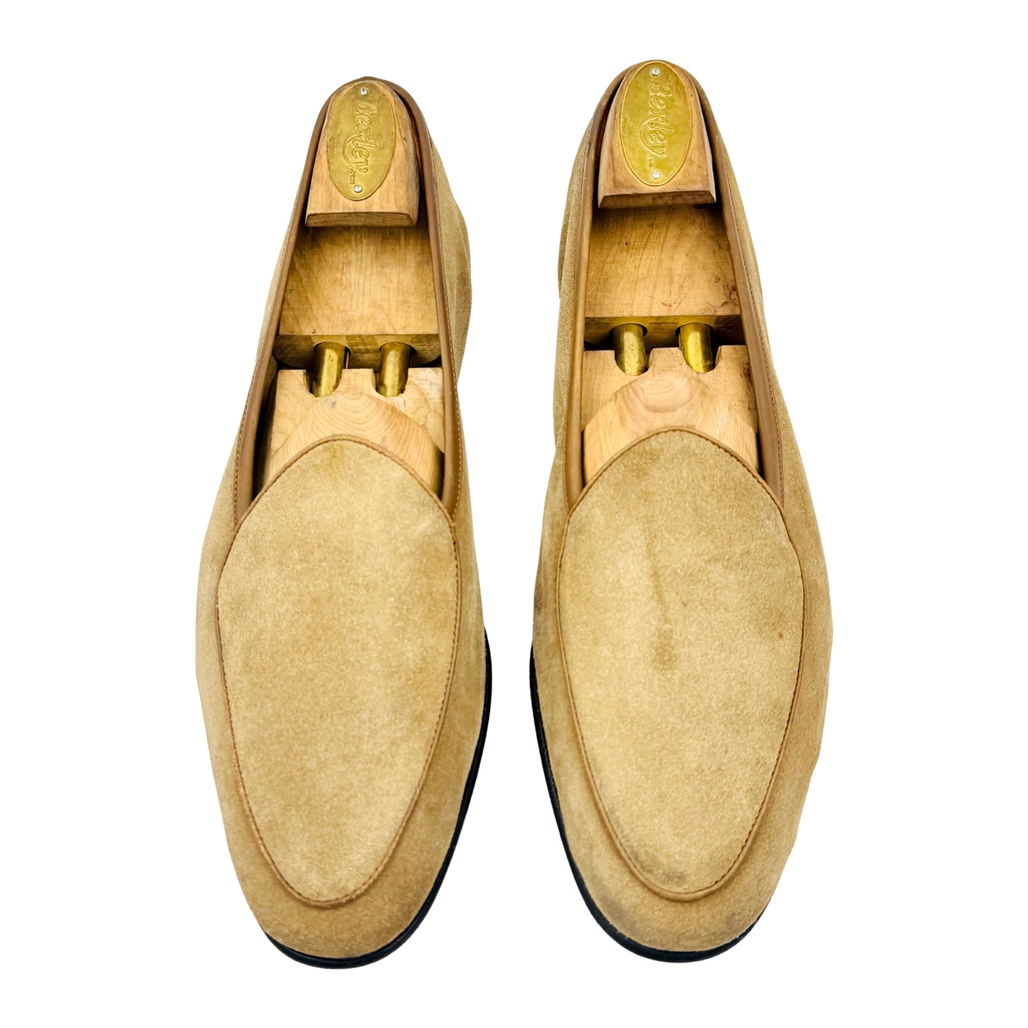 Thom Wills Men's Tan Suede Loafers (Size 42)