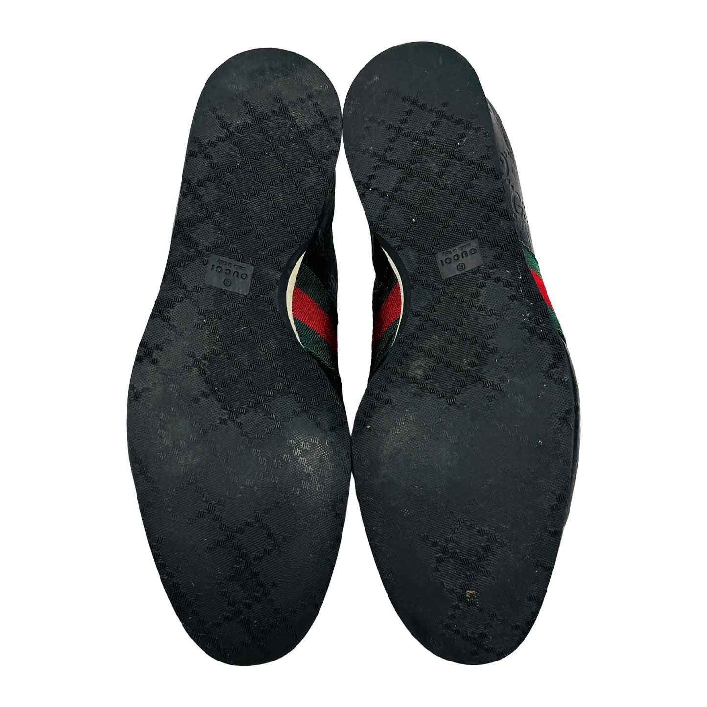 Gucci Black Leather Sneakers (Size 39/39.5) - 138732