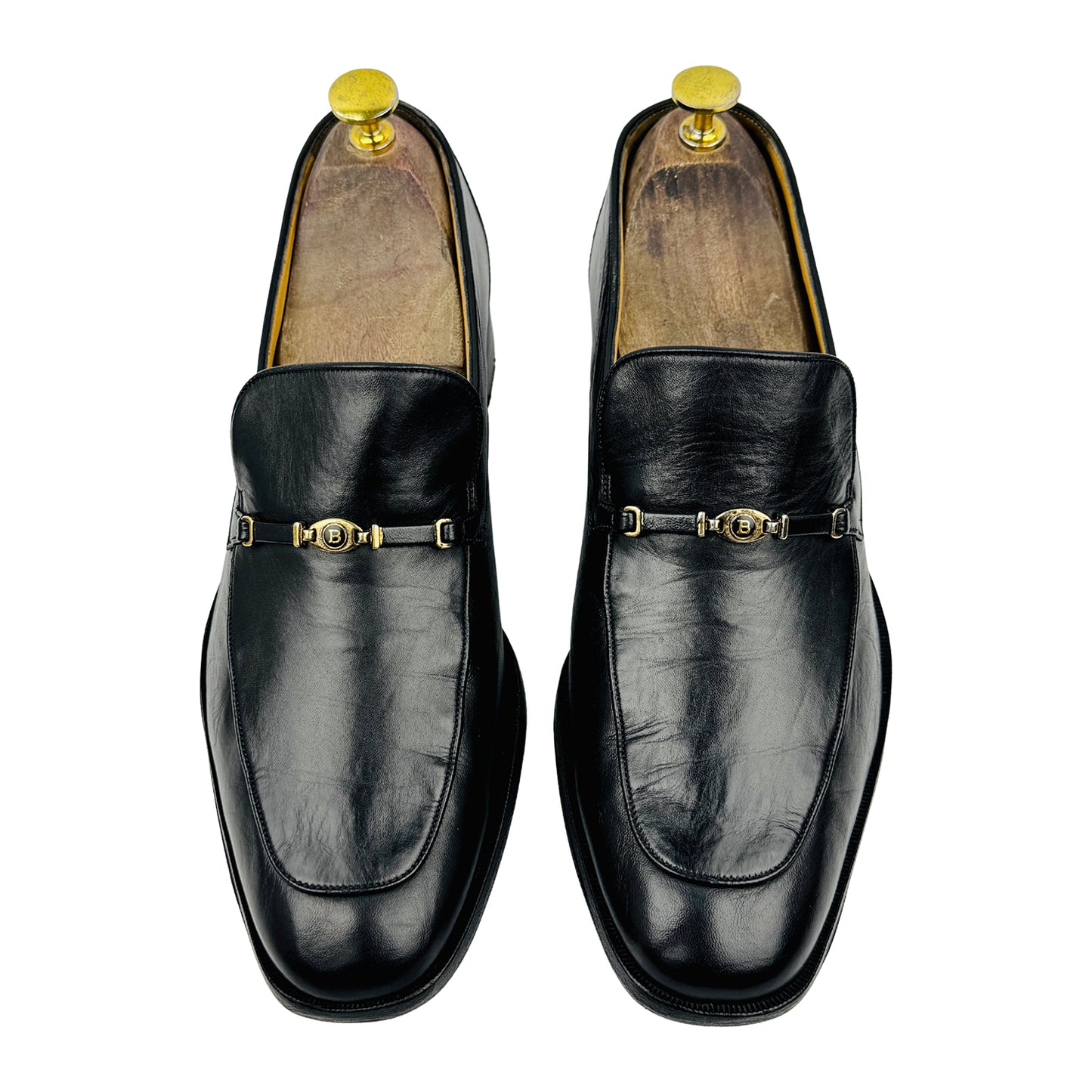 Bally Black Leather Swiss Made Bit Loafers (Size 42)