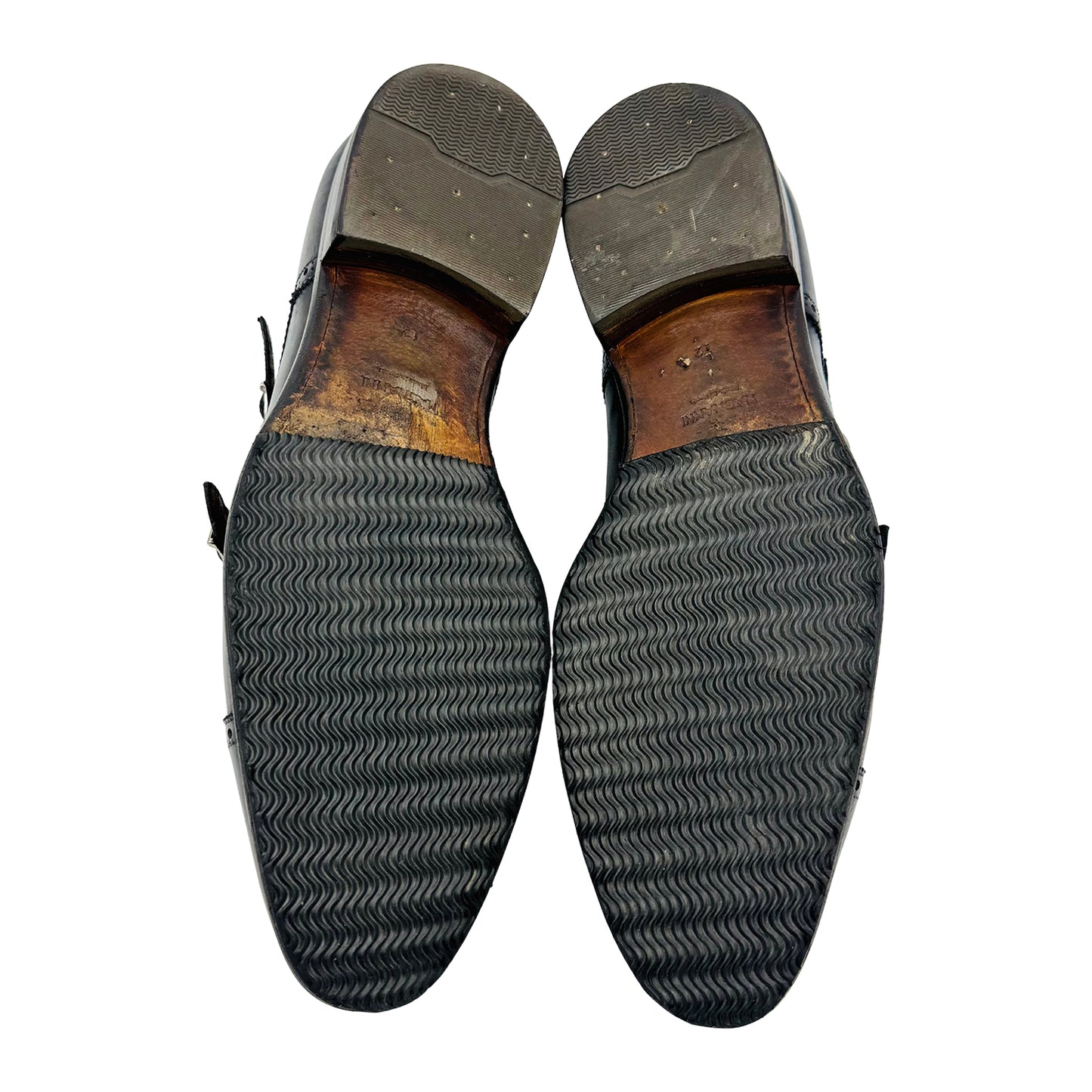 Magnanni Double Monk Strap Two Tone Shoes (Size 46)