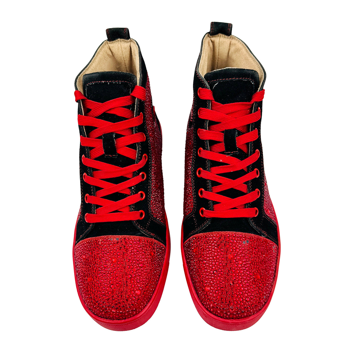 Christian Louboutin Louis Strass High Top Sneakers (Size 42)