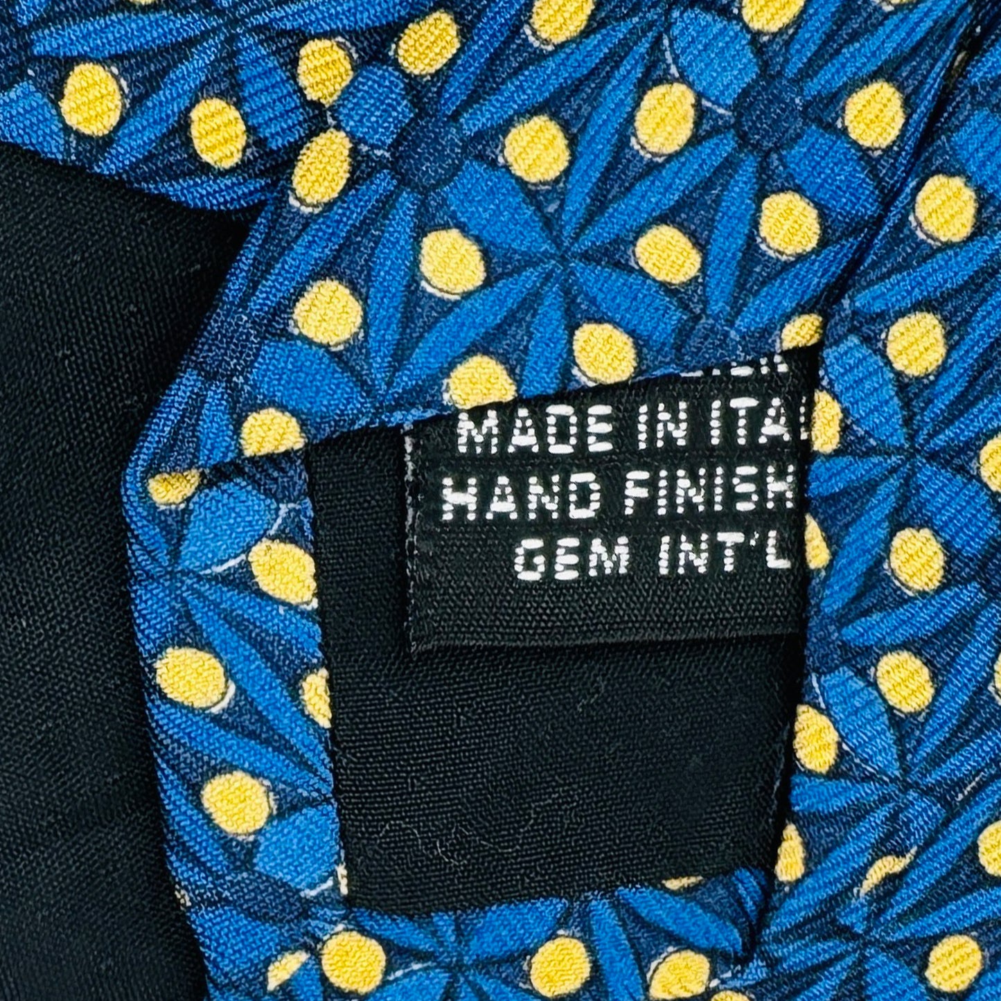 Paolo Gucci Blue 'Geometric Dot Pattern' Tie (Size Regular)