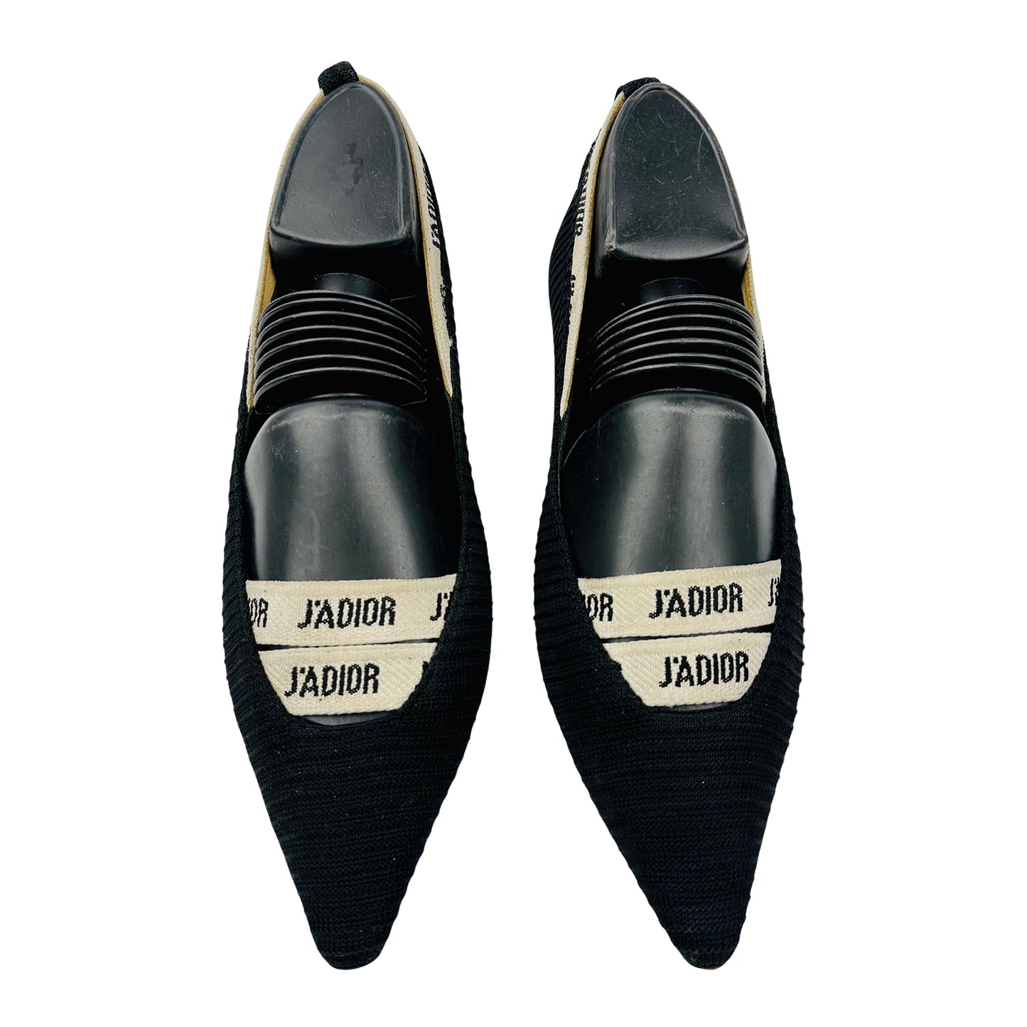 Christian Dior J’Adior Black Technical Fabric Pumps (Size 38/38.5)