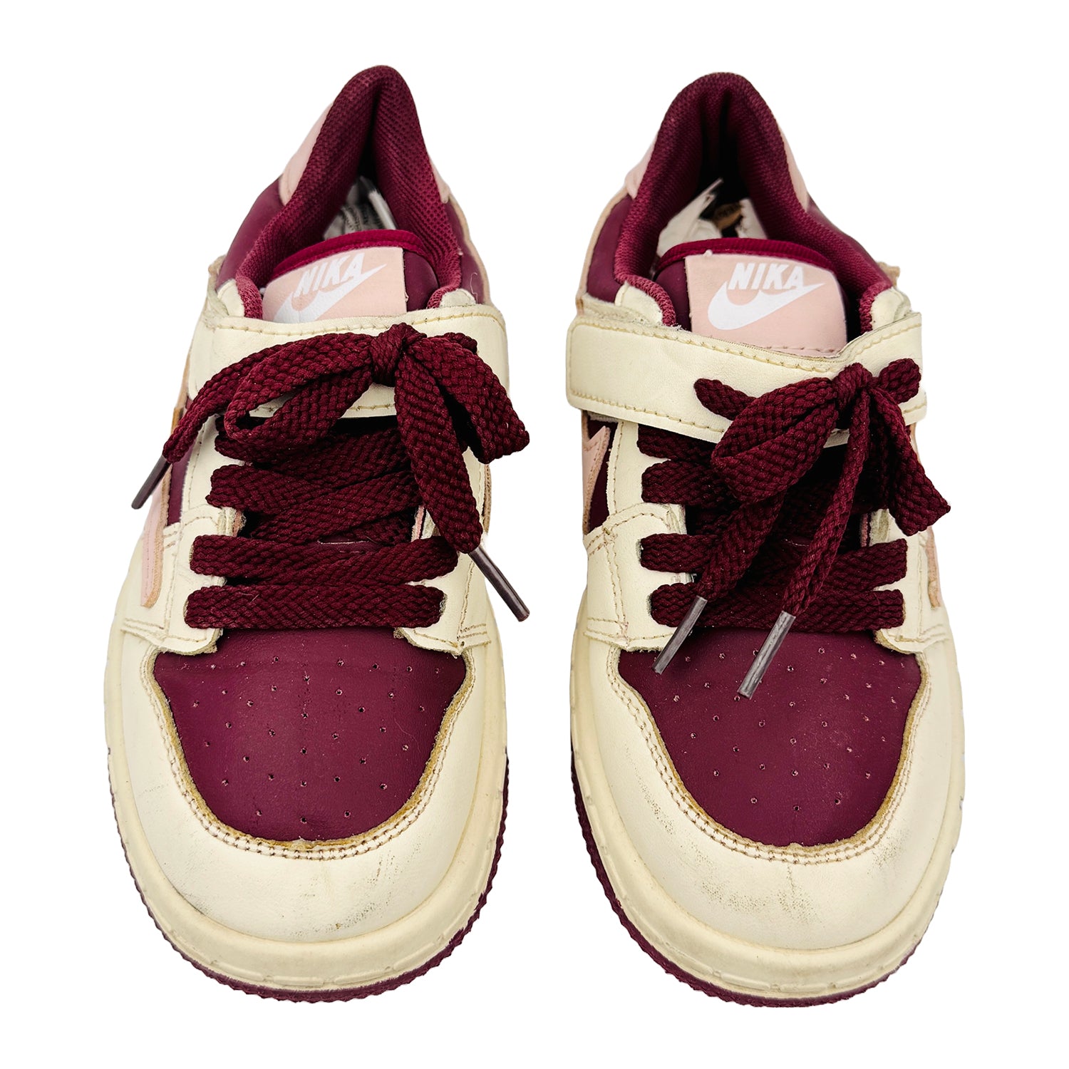Front image of Nike Kid's Off-White Fashion Sneakers (Size 30)