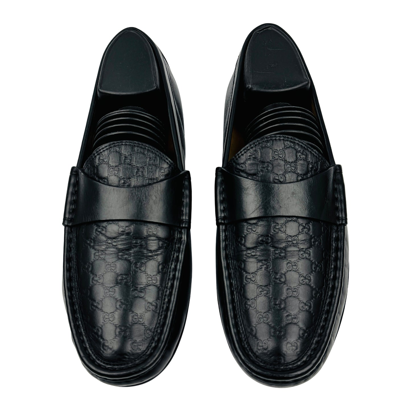 Gucci Black Microguccissima Leather Loafers (Size 40)