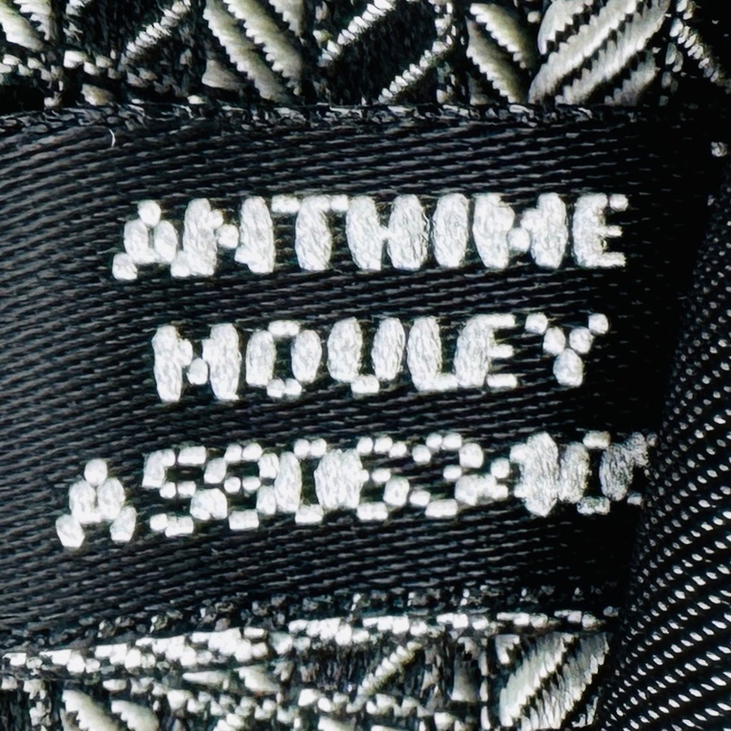 Lanvin Black 'Geometric Diamond Pattern' Silk Tie (Size Regular)