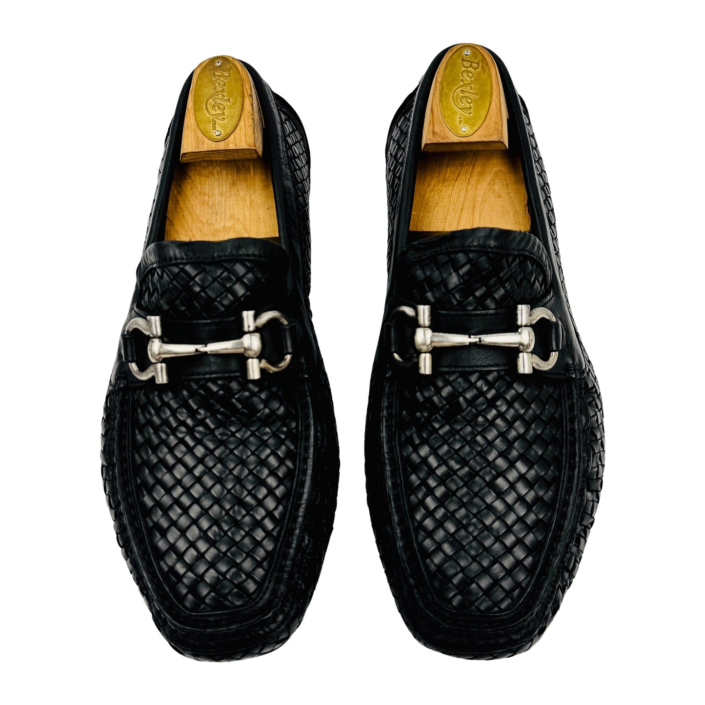 Salvatore Ferragamo Parigi Woven Leather Loafers (Size 41)