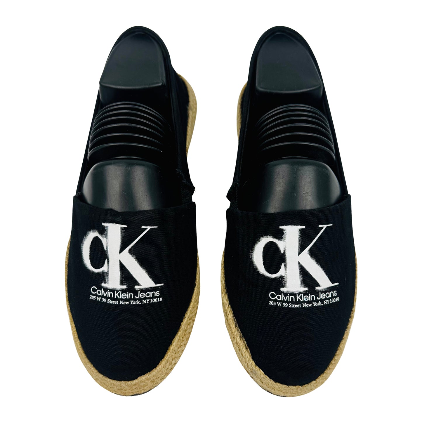 Calvin Klein Jeans Mono Seasonal Black Espadrilles (Size 37)