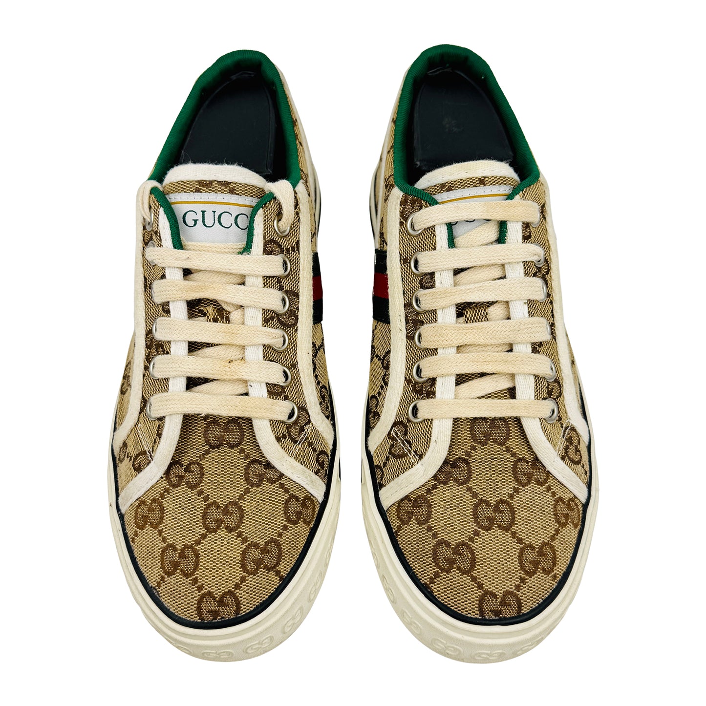 Gucci Tennis 1977 Beige Italian Sneakers (Size 38)