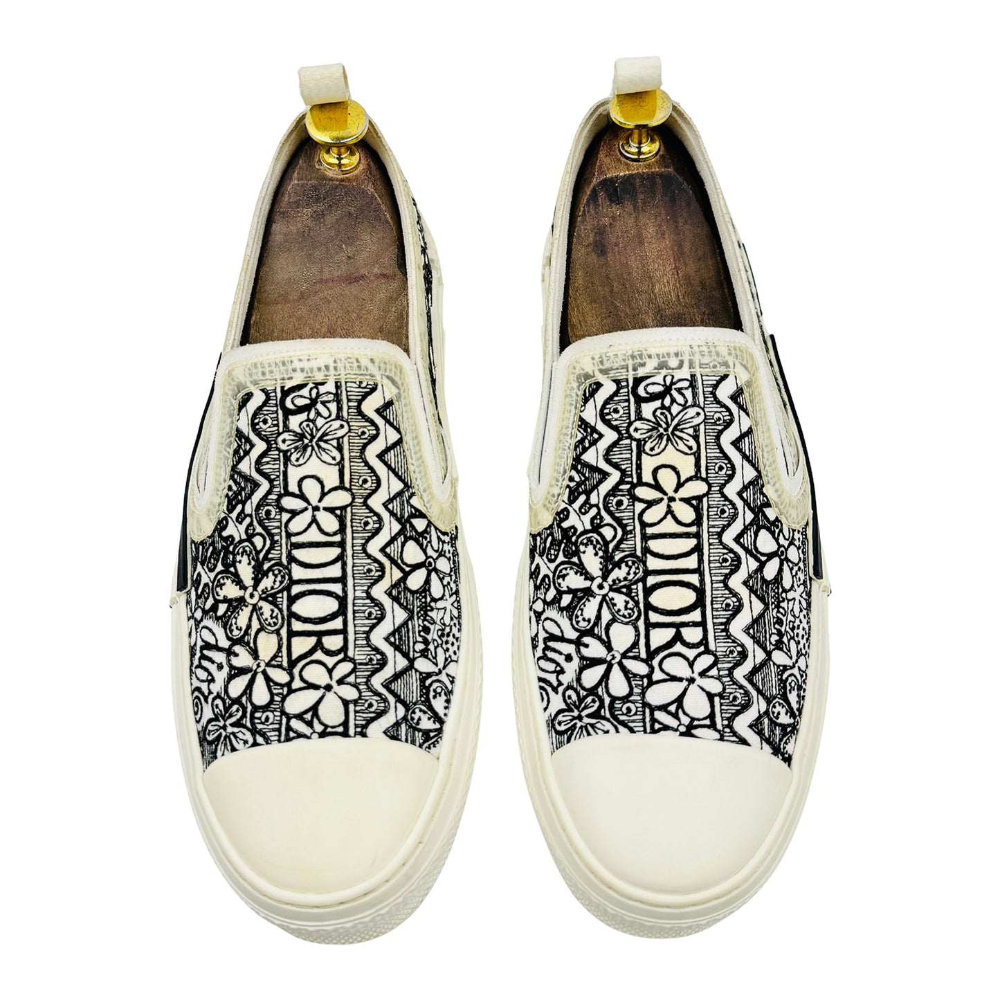 Dior x Shawn B23 Floral Embroidered Shoes (Size 42)