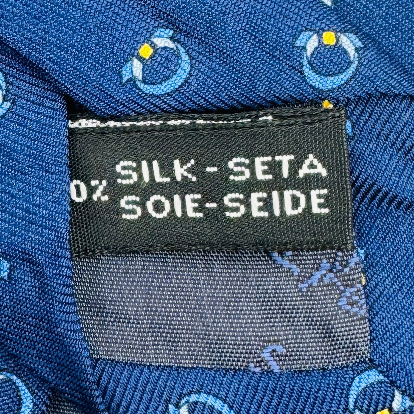 Salvatore Ferragamo Royal Blue 'Miniature Motifs' Tie (Size Regular)