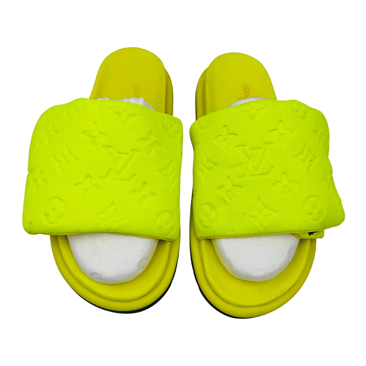 Louis Vuitton Neon Pool Pillow Comfort Slides (Size 40)