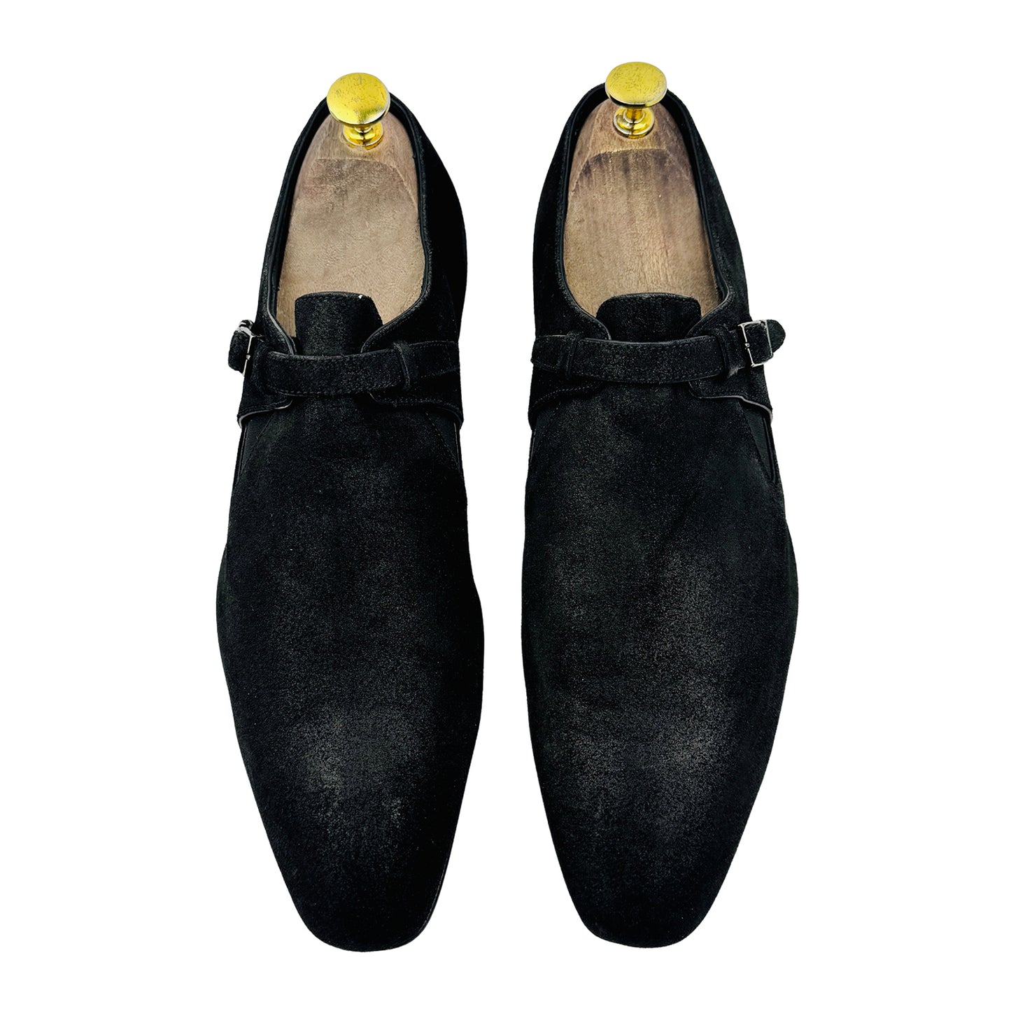 Louis Vuitton Men's Suede Monkstrap Shoes (Size 42.5)