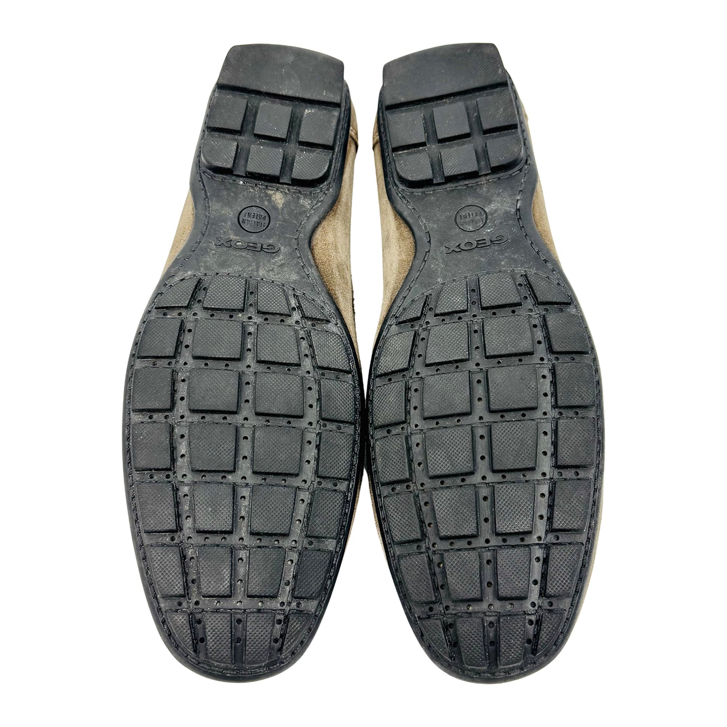 Geox Men's Taupe Suede Loafers (Size 44)