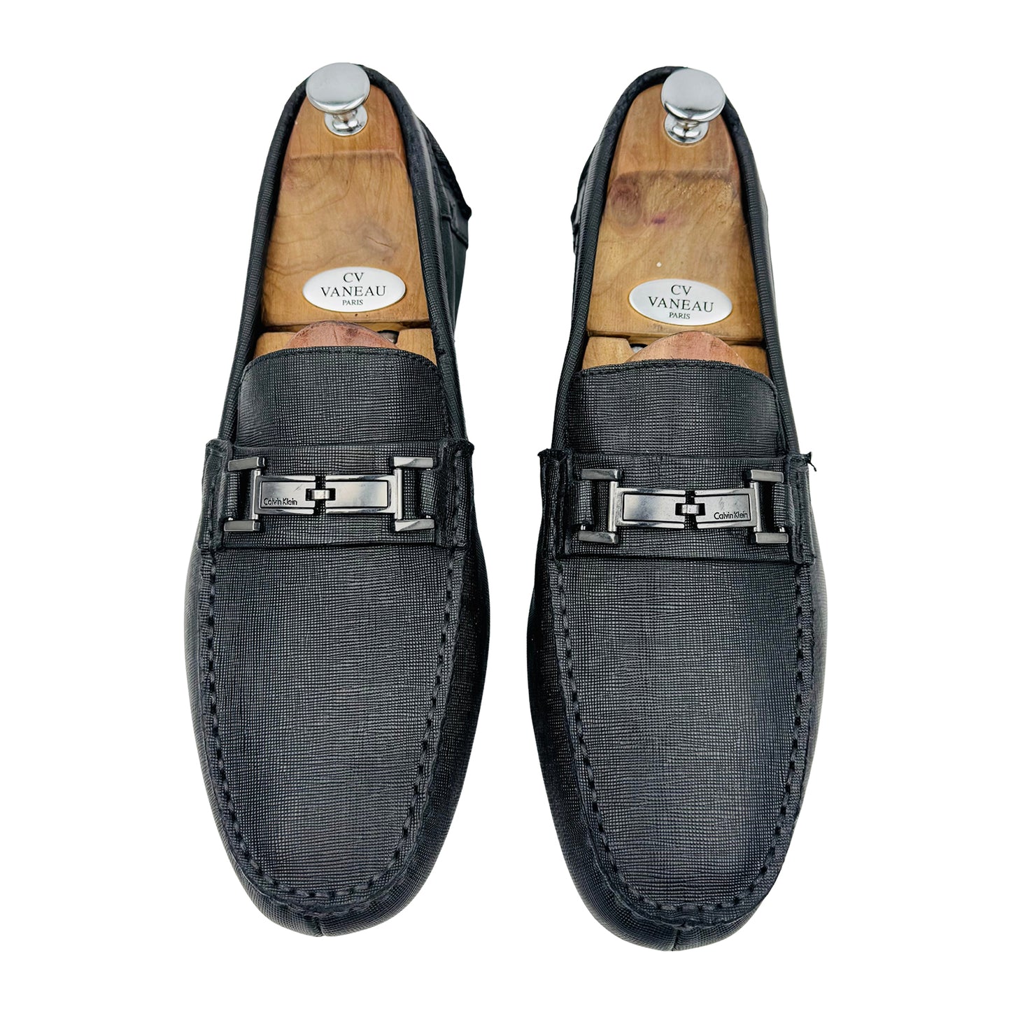 Calvin Klein Magnus Textured Leather Loafers (Size 44) - 34F1517