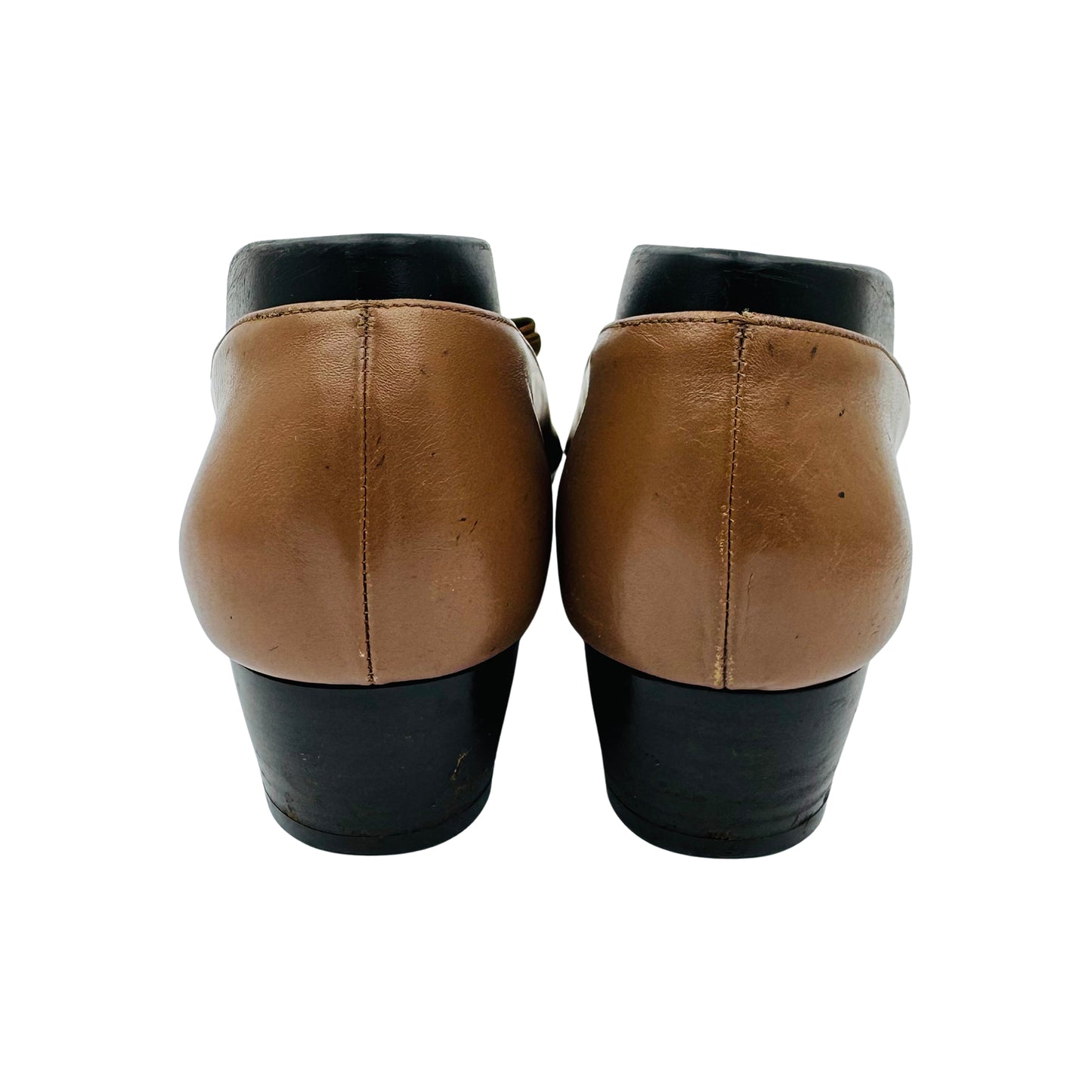 Salvatore Ferragamo Vara Pump Brown Slip-On Shoes (Size 38)