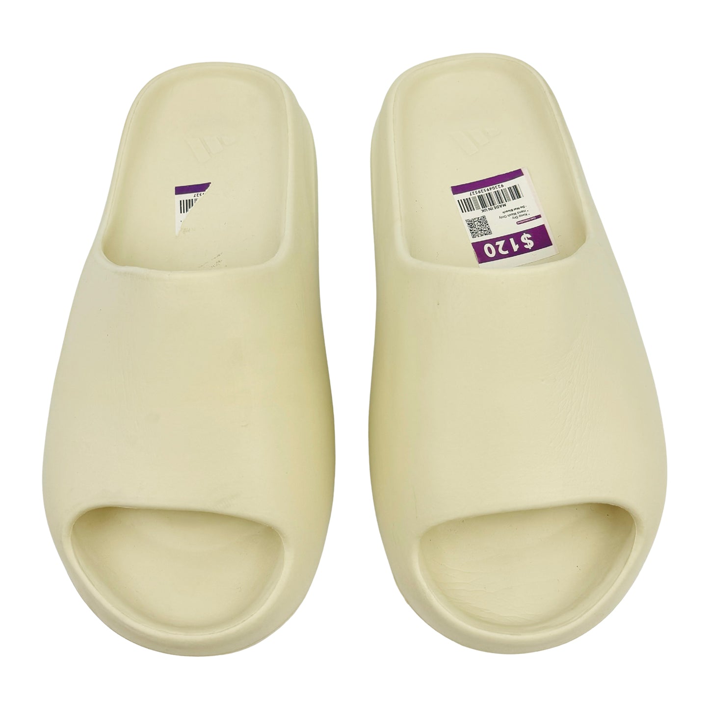 Adidas Yeezy 'Bone' EVA Foam Slides (Size 42)