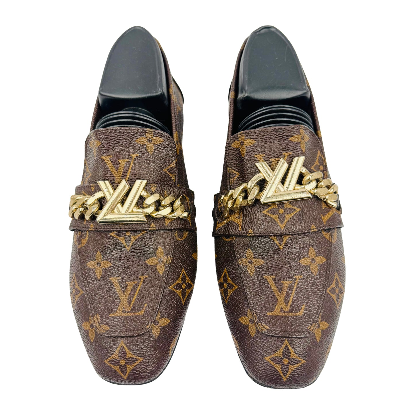 Louis Vuitton Women's Brown Case Loafers (Size 36)