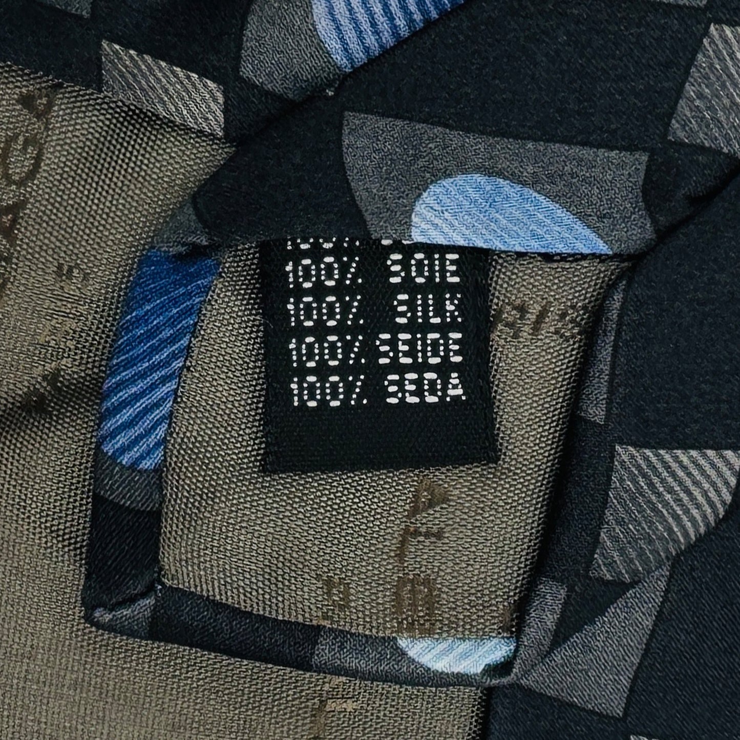 Balenciaga Black 'Geometric Pattern' Tie (Size Regular)
