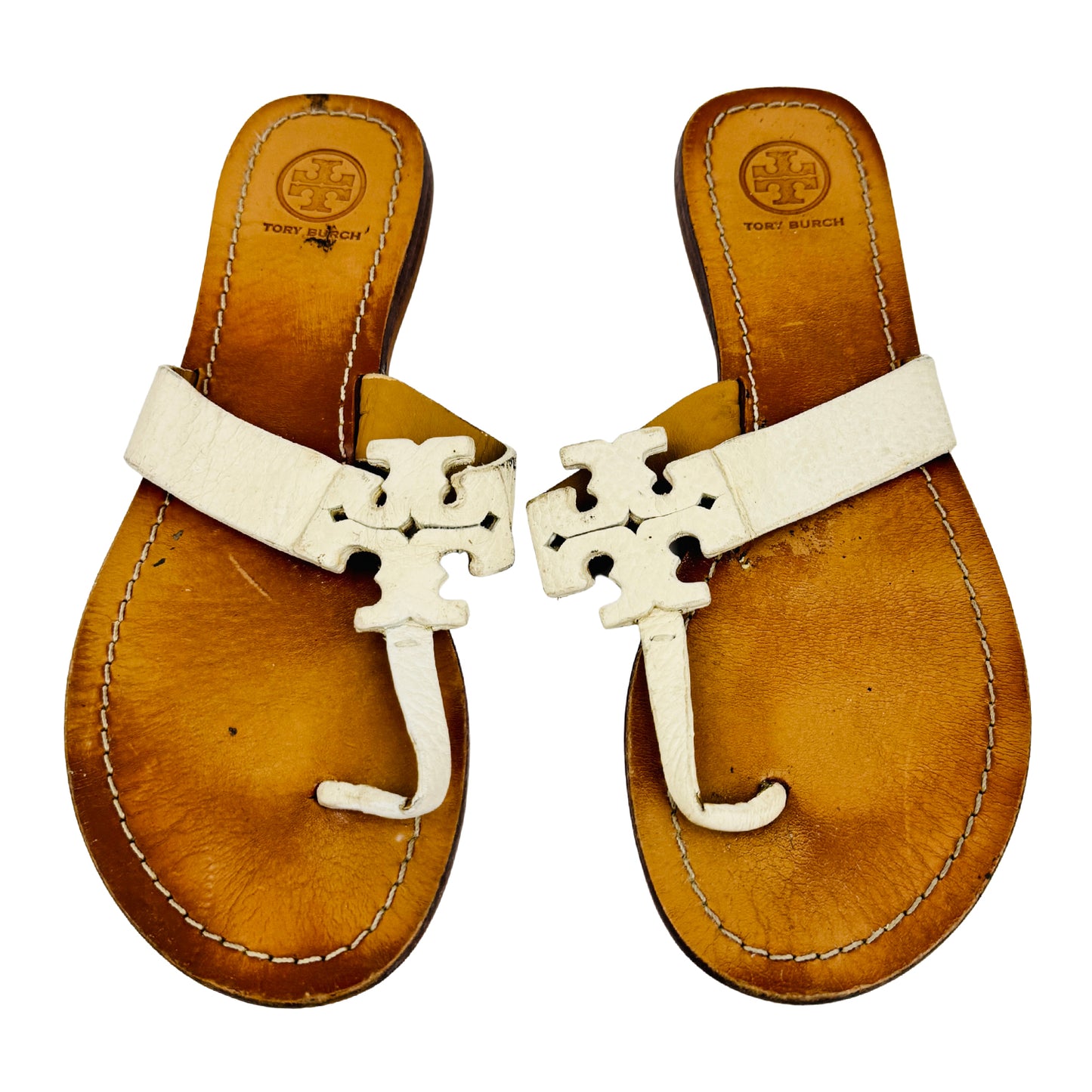 Tory Burch Women's Moore 'Ivory' Flip Flops (Size 38.5)