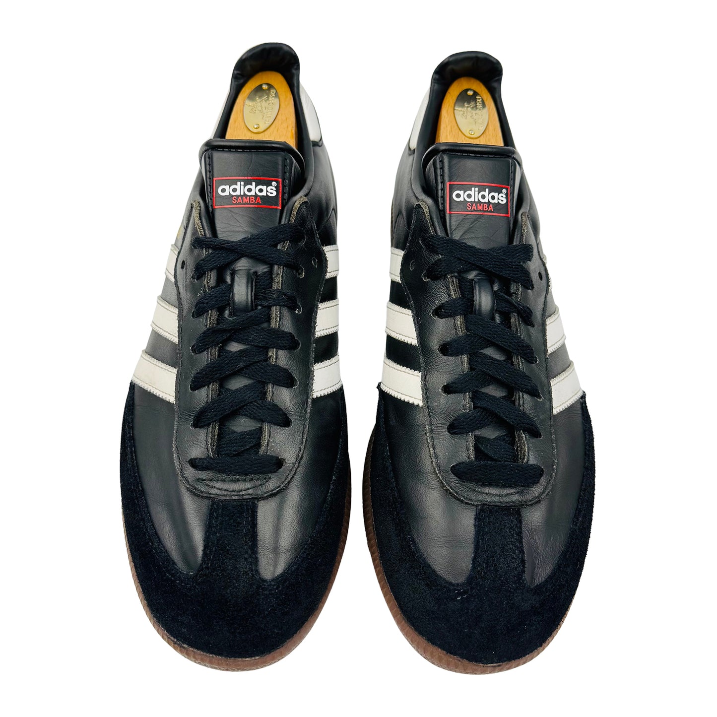 Adidas Samba Black Leather Sneakers (Size 43.5) - 019000
