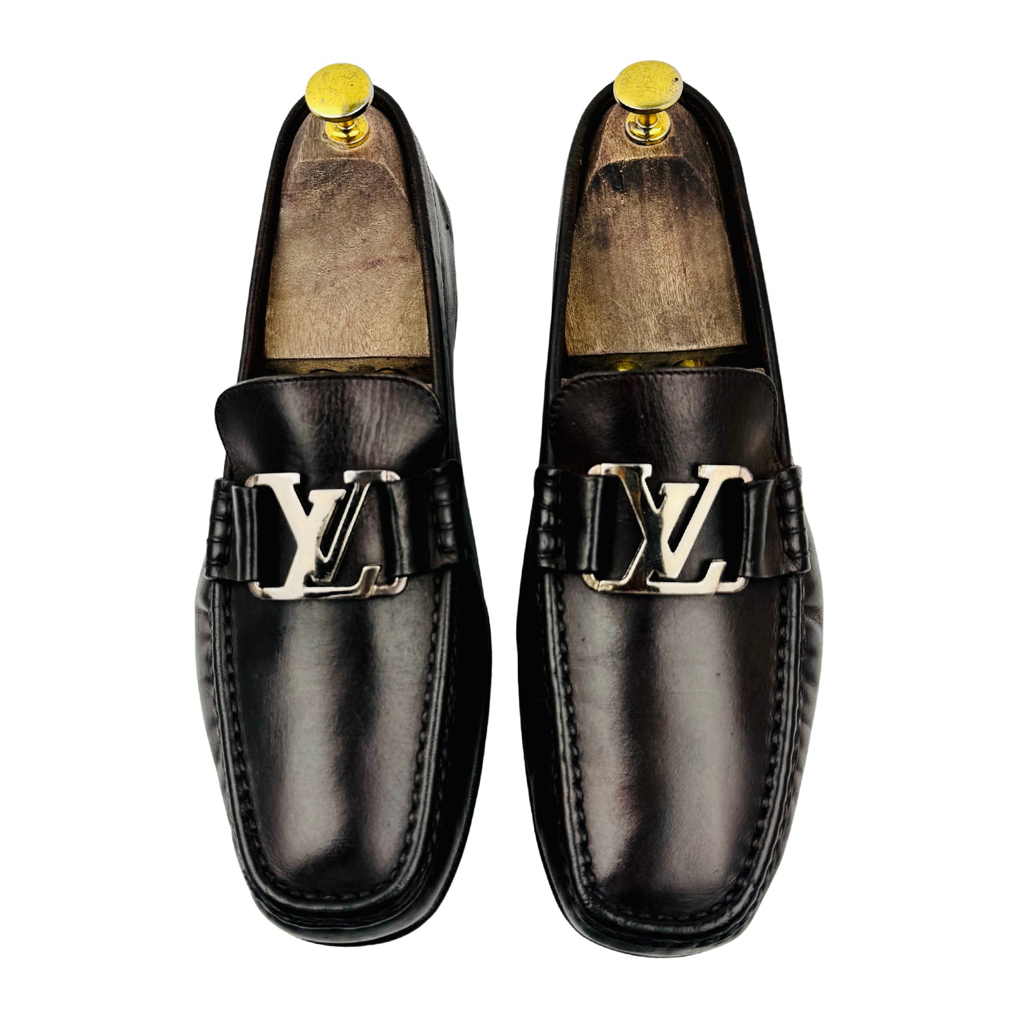 Louis Vuitton Monte Carlo Dark Brown Leather Loafers (Size 41)