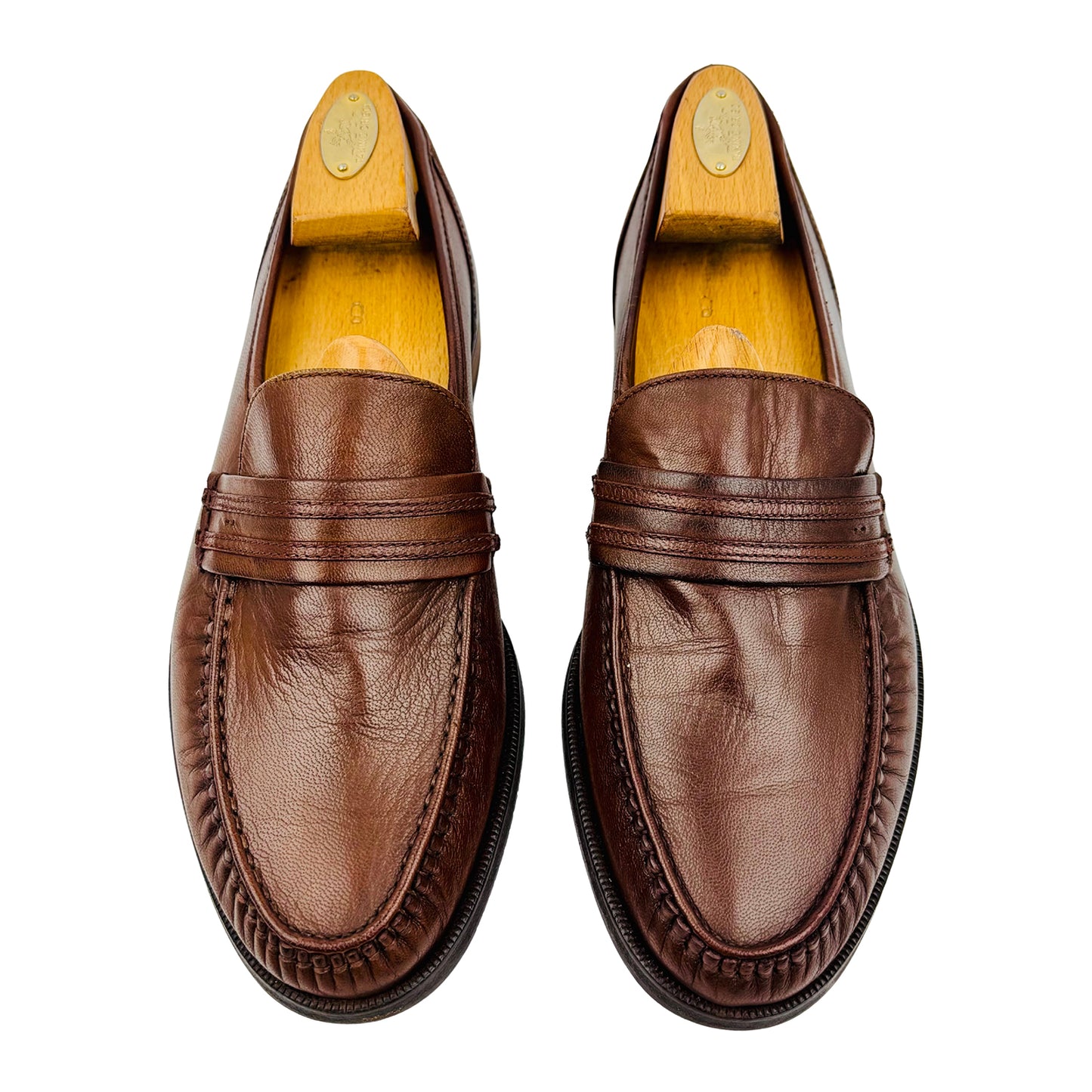 Bally Men's Brown Leather Loafers (Size 42.5)