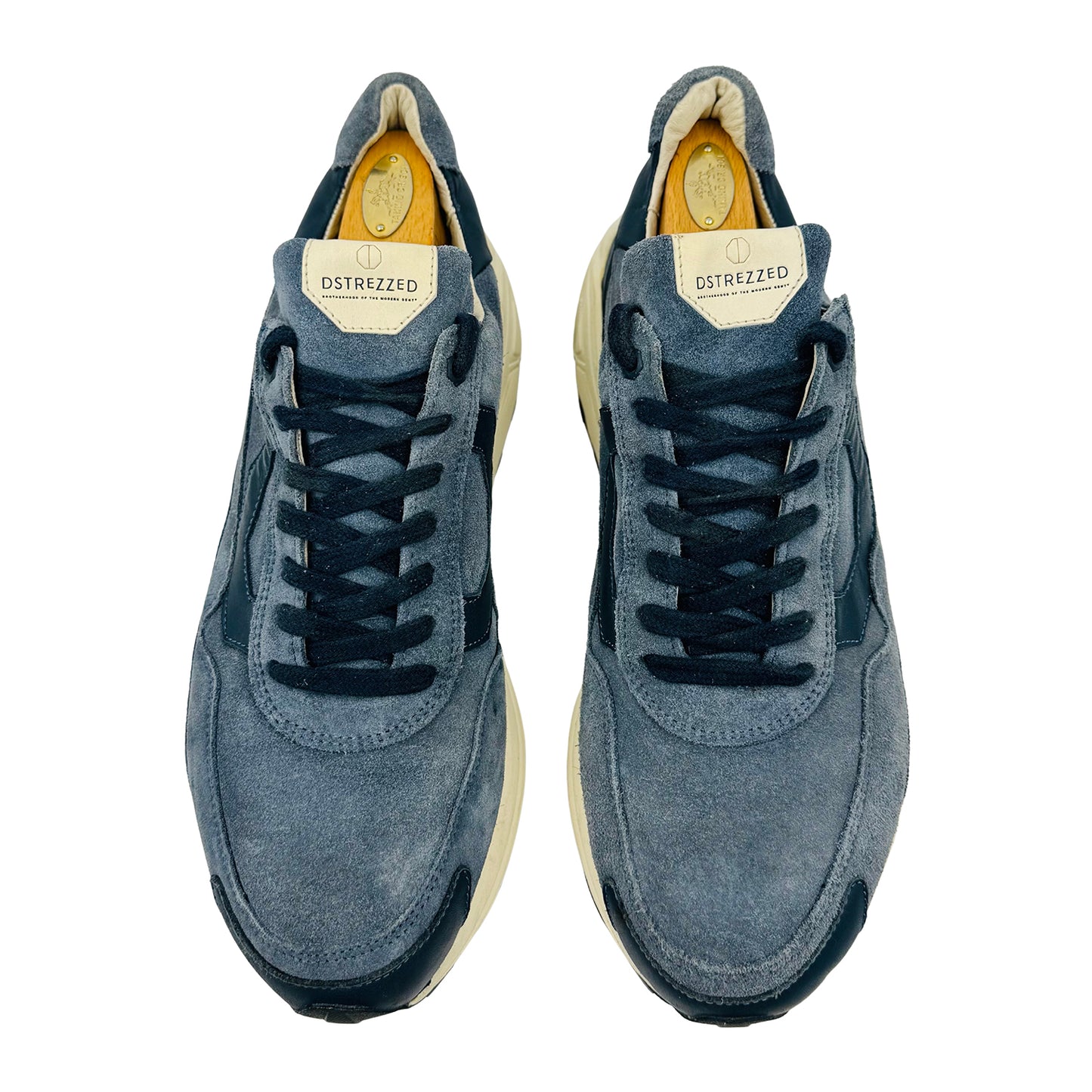 Dstrezzed Men's Blue Suede Leather Shoes (Size 44)