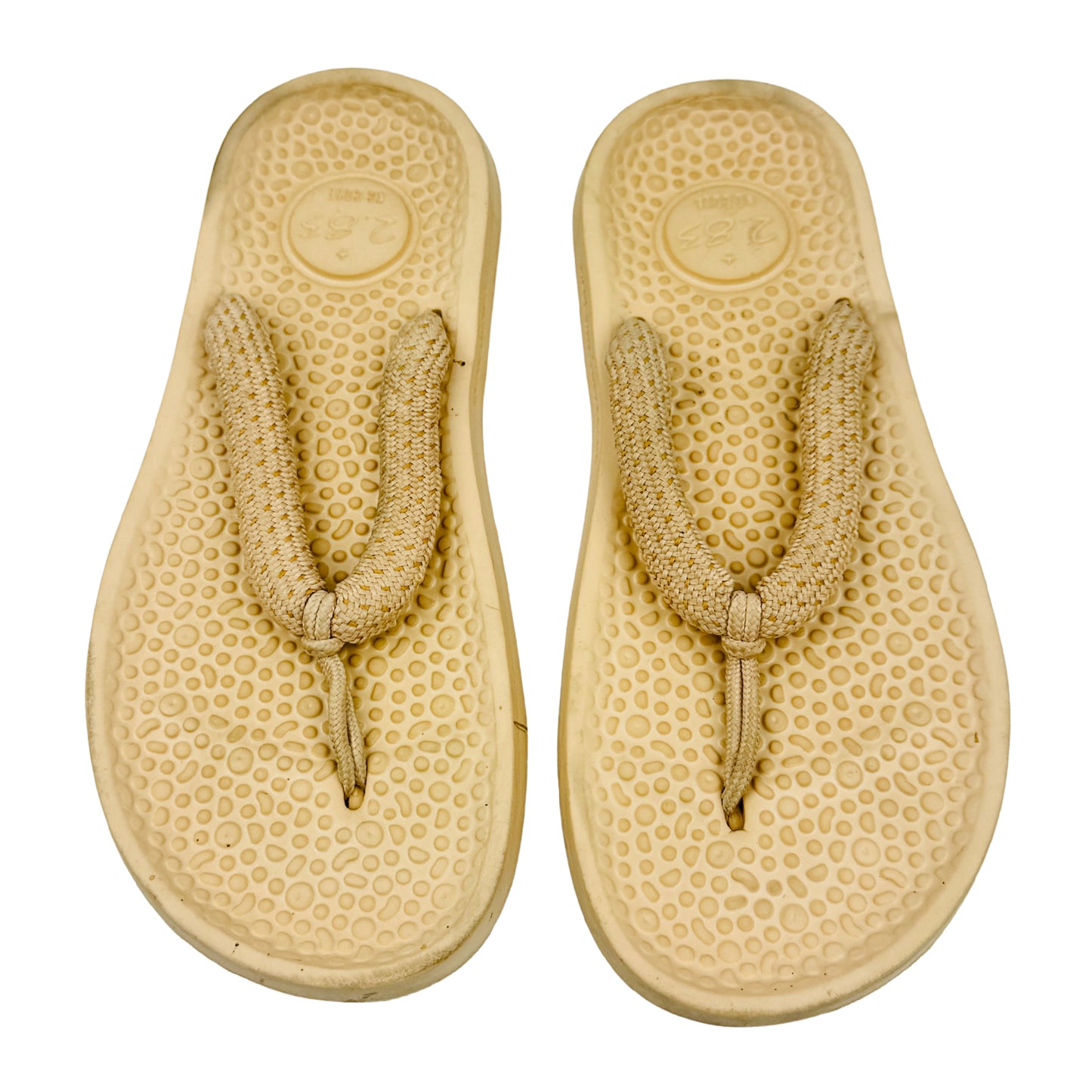Allbirds Sugar Zeffer Beige Flip Flops (Size 38)