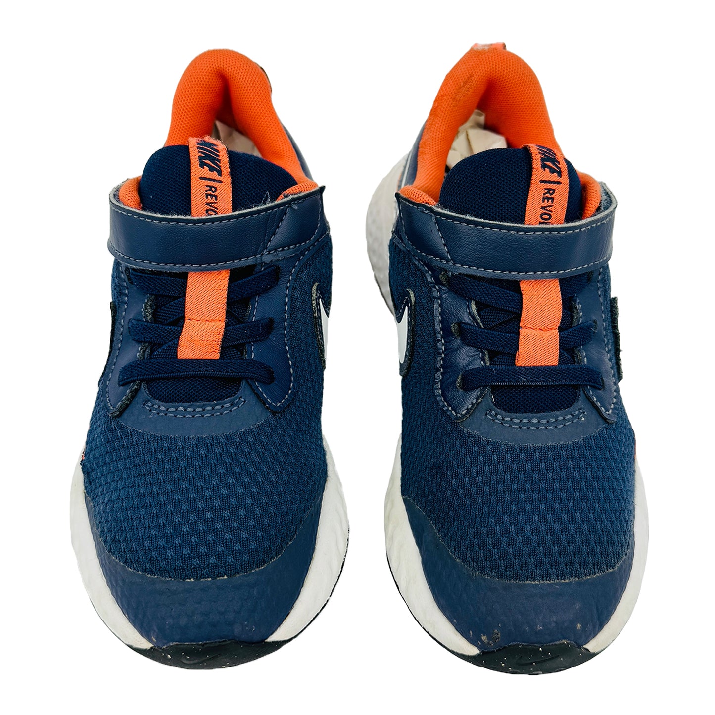 Front image of Nike Kid's Revolution 5 Shoes (Size 31) - BQ5672-410