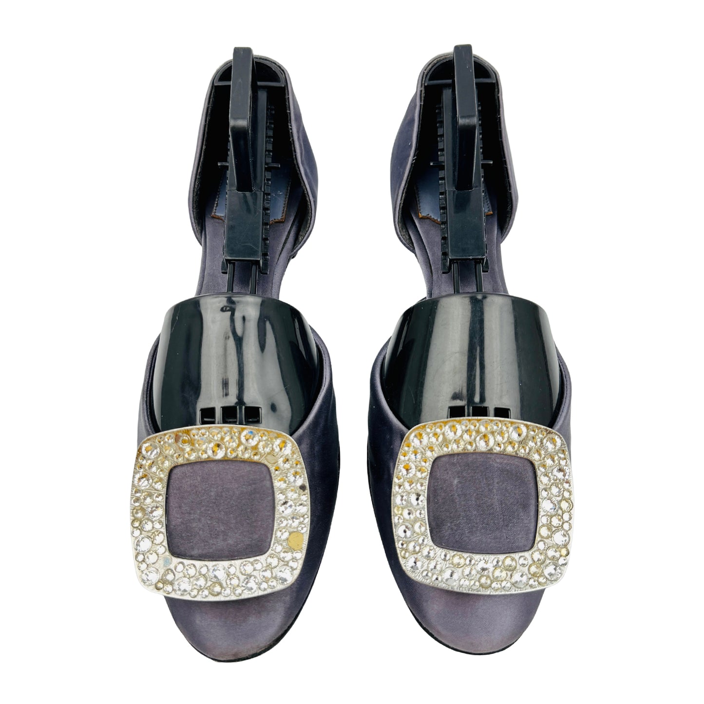 Roger Vivier Grey Slingback Flats (Size 38.5)