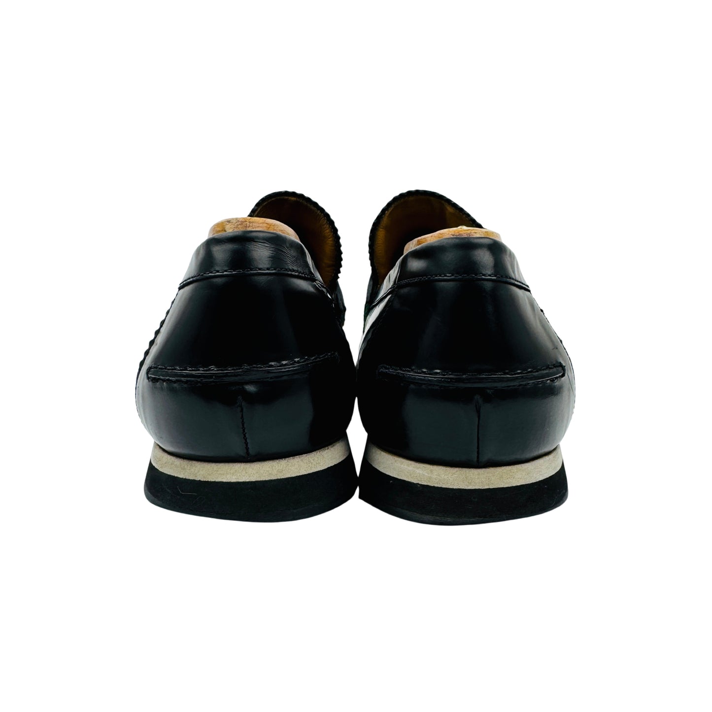 Gucci Men's Black Penny Strap Loafers (Size 43.5) - 233488