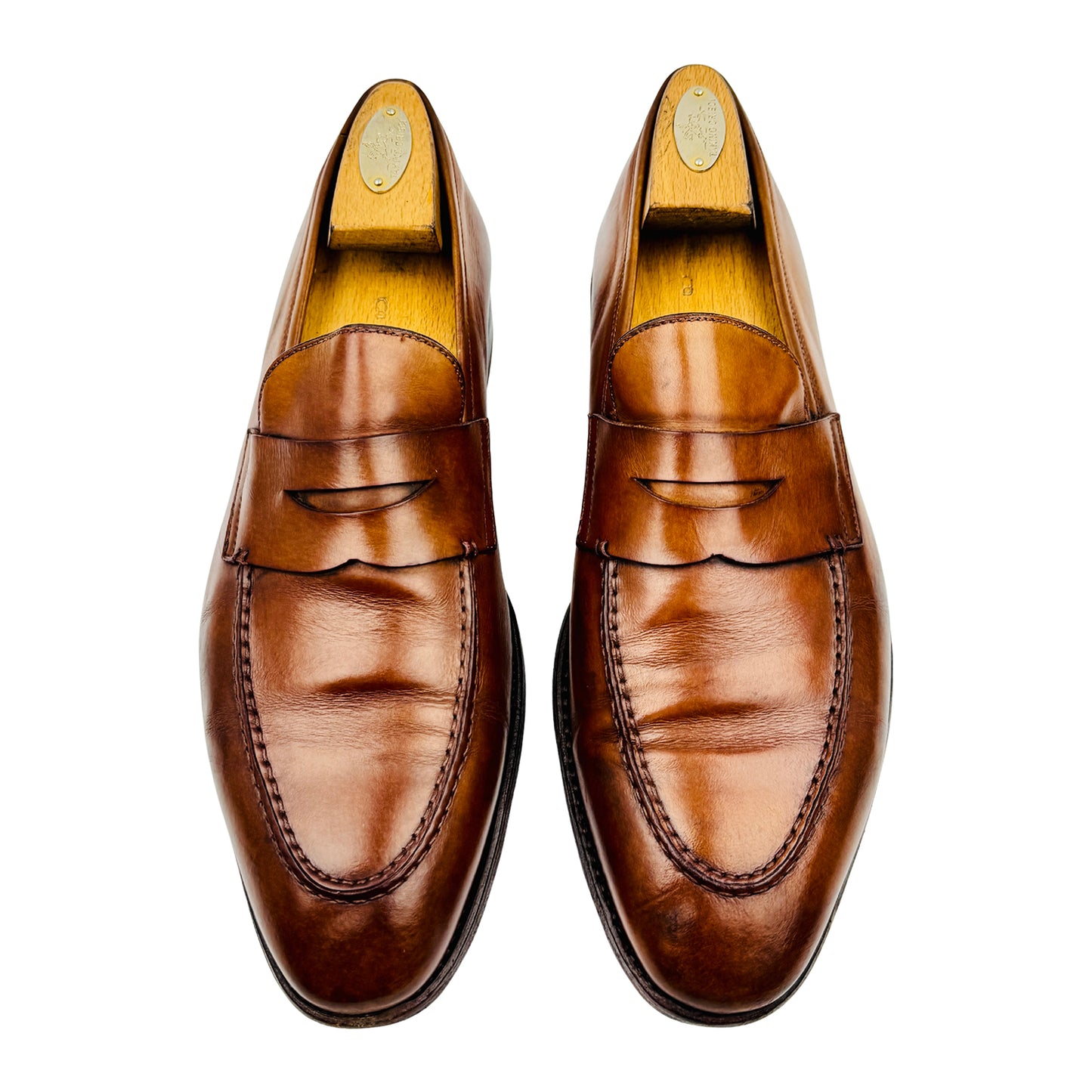 Berwick 1707 Men's Brown Penny Loafers (Size 43/43.5)