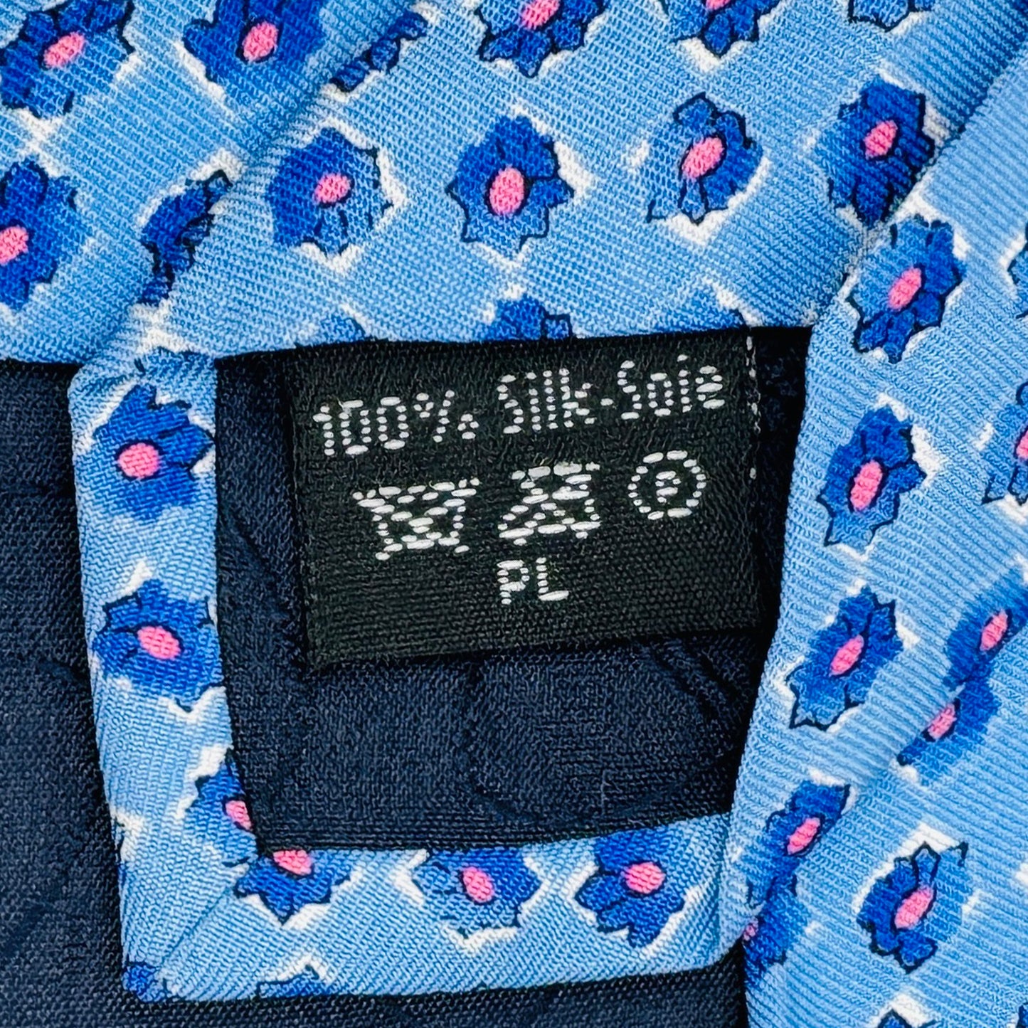 Dunhill Light Blue 'Floral Pattern' Tie (Size Regular)