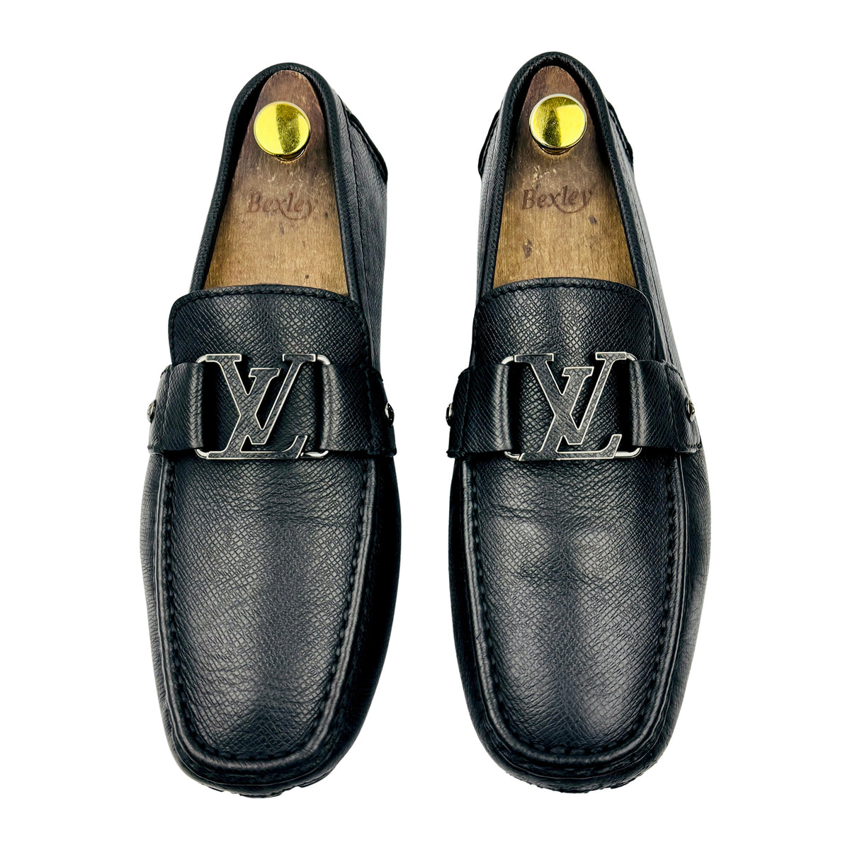 Louis Vuitton Monte Carlo Black Leather Driving Loafers (Size 42.5)