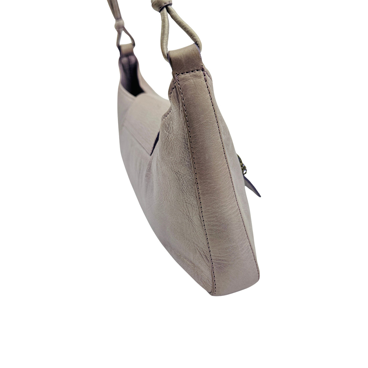 Claudio Orciani Metallic Leather Shoulder Bag