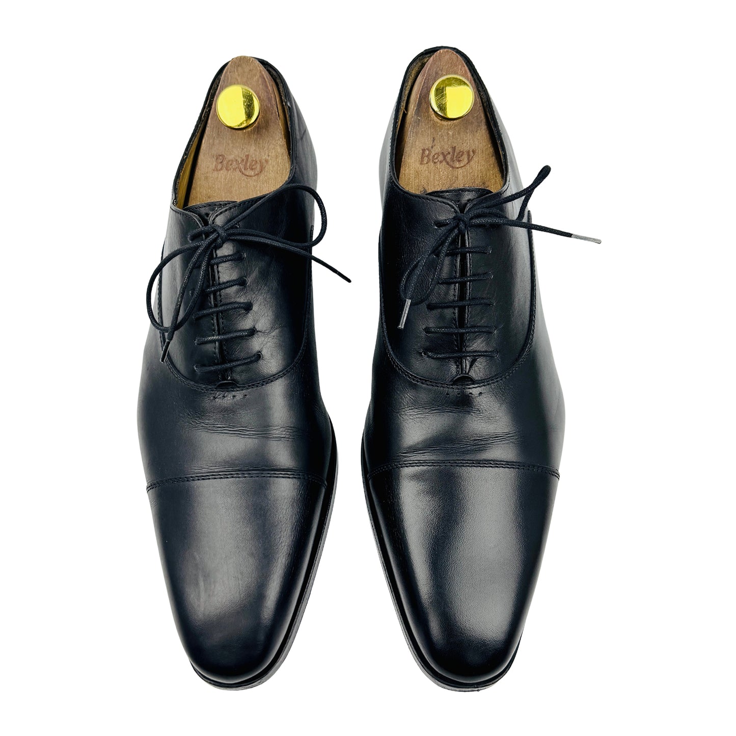 Bexley Men's Black Leather Oxfords (Size 43)