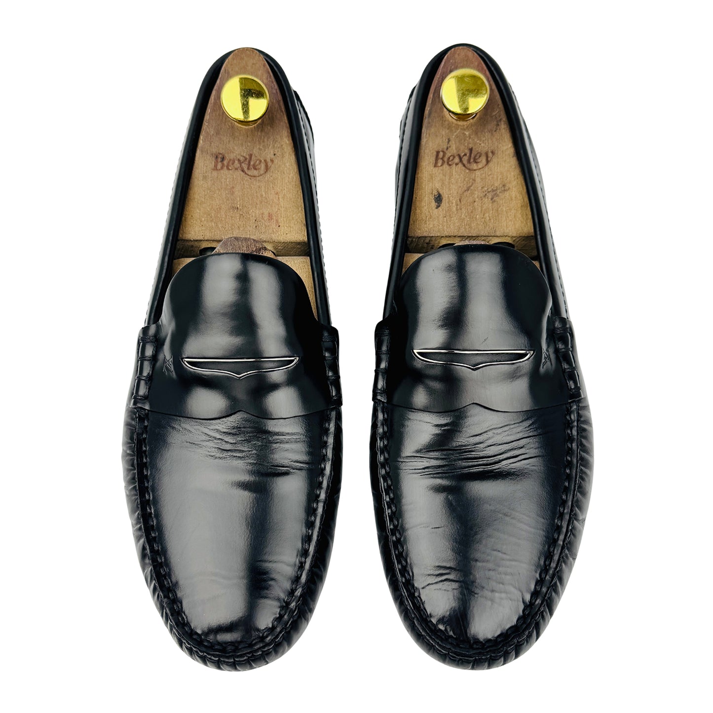Louis Vuitton Men's Black Italian Loafers (Size 43)