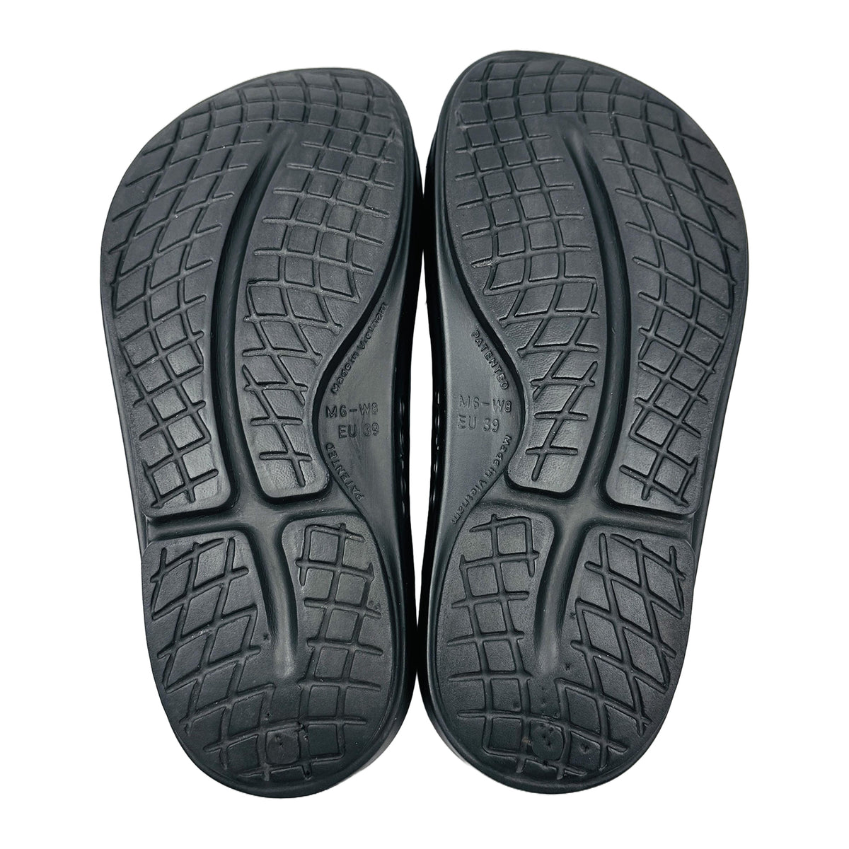 Oofos OOahh Black Slides (Size 39) - 1100BLK