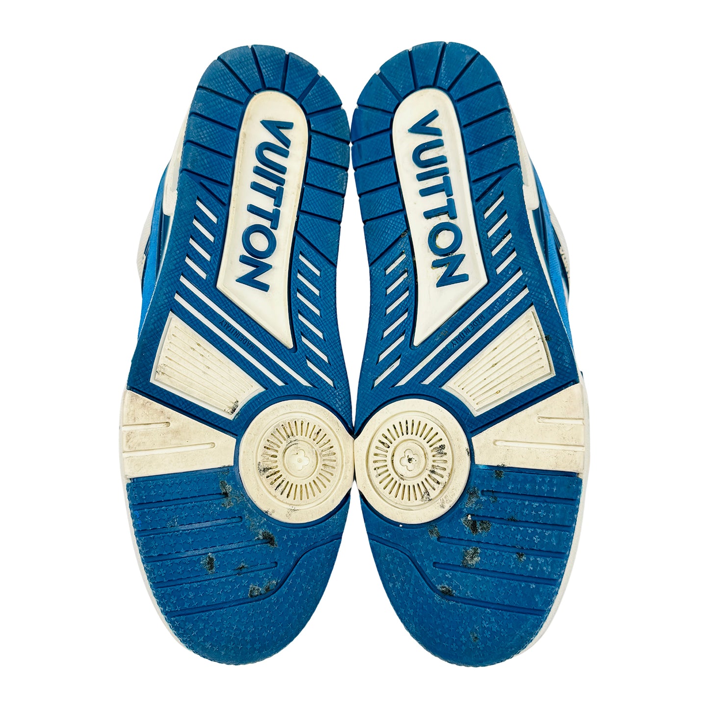 Louis Vuitton Men's LV Trainer Blue Sneakers (Size 41/41.5)