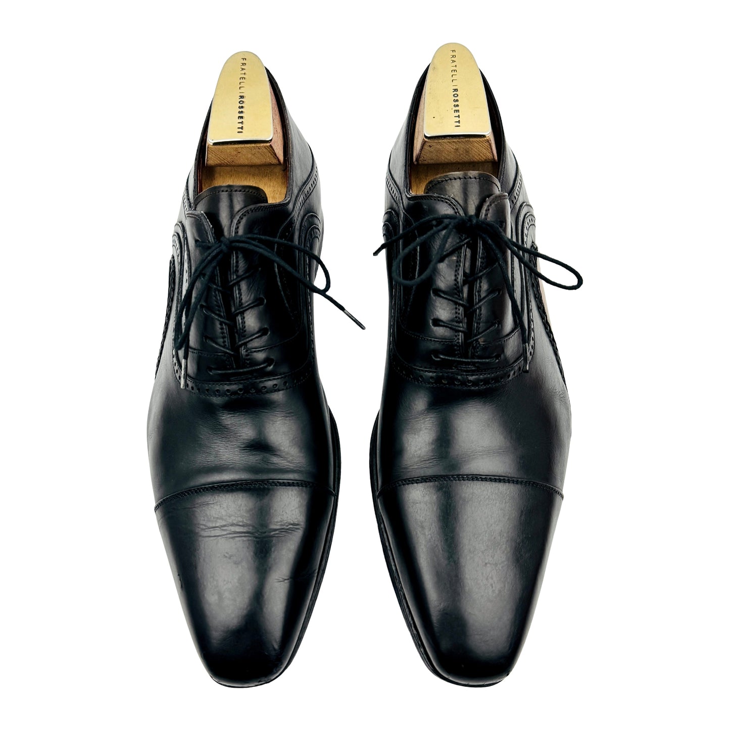 Magnanni Men's Black Leather Oxford Shoes (Size 44.5)