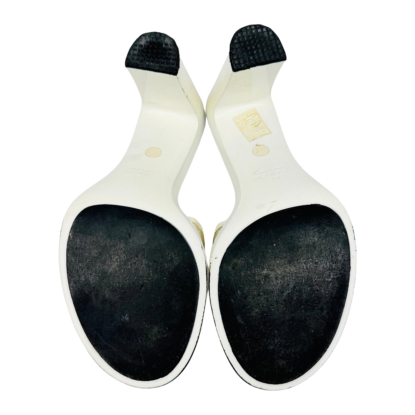 Gucci Women's GG Supreme Canvas Heels (Size 37/37.5)