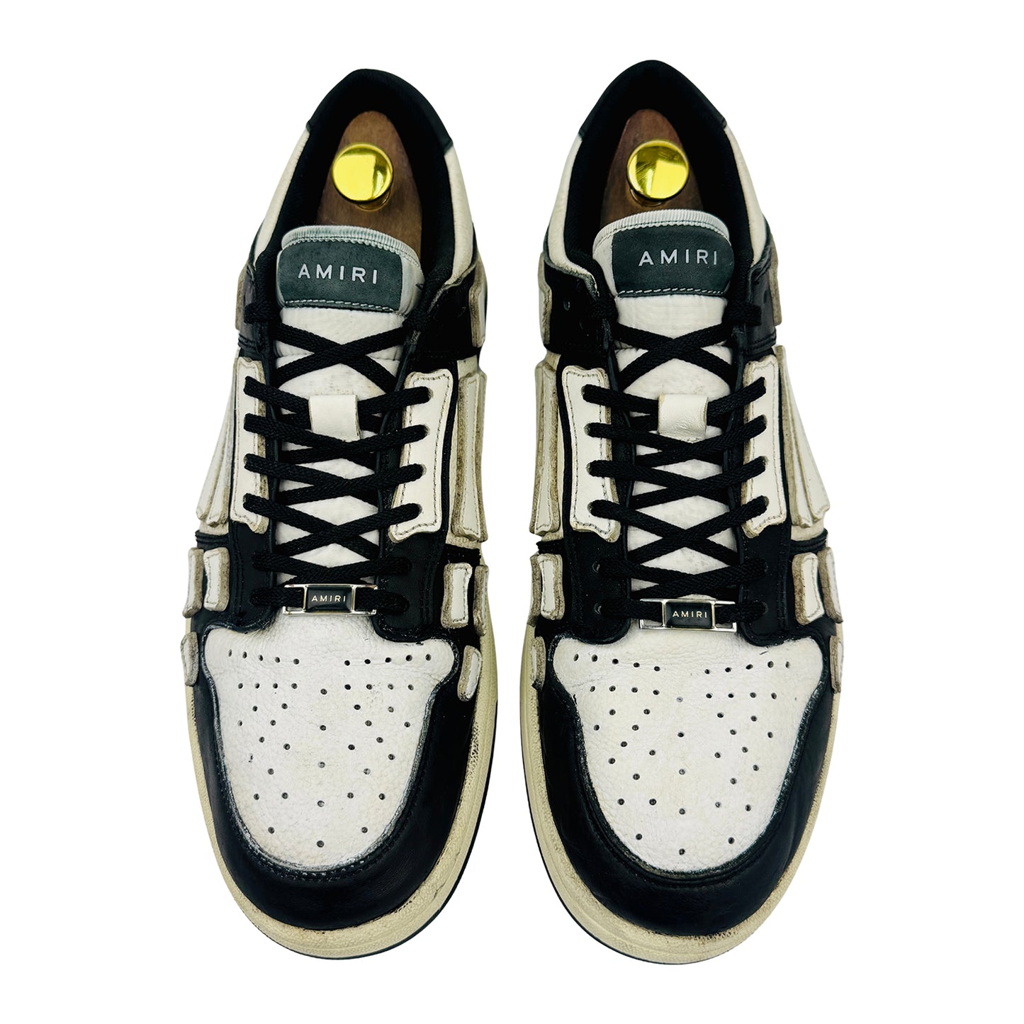 AMIRI Men's Skel Top Low Leather Sneakers (Size 45)