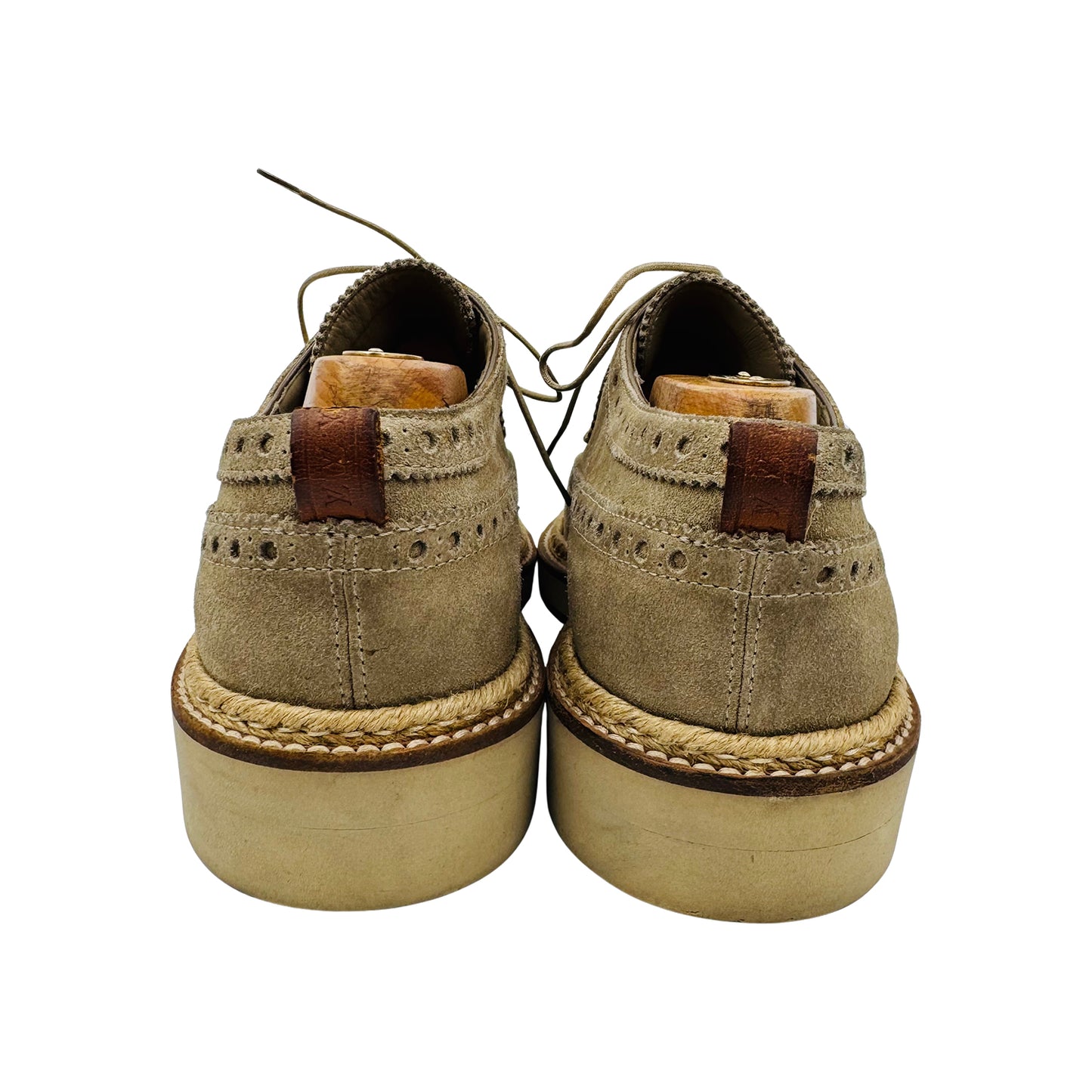 Louis Vuitton Men's Suede Wingtip Derby Shoes (Size 41.5/42)