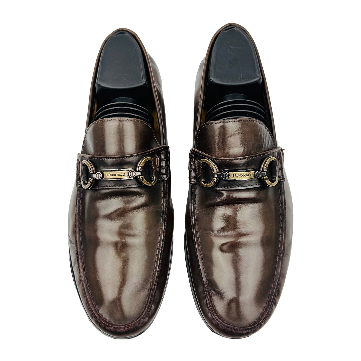 Bruno Magli Men's Brown Leather Loafers (Size 41)