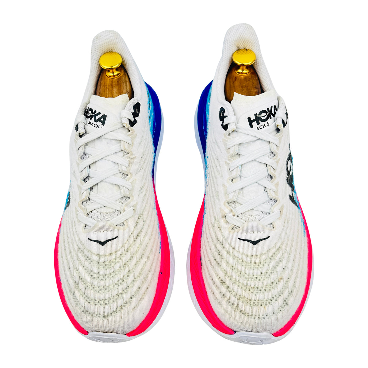 Hoka Mach 5 'White Scuba Blue' Shoes (Size 42.5) - 1127893-WSBB