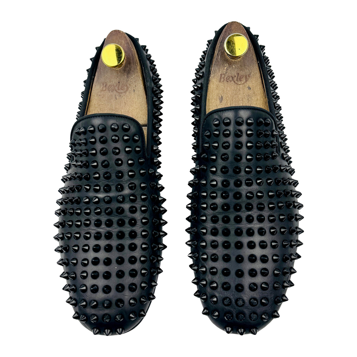 Christian Louboutin Black Dandelion Spikes Loafers (Size 41.5/42)