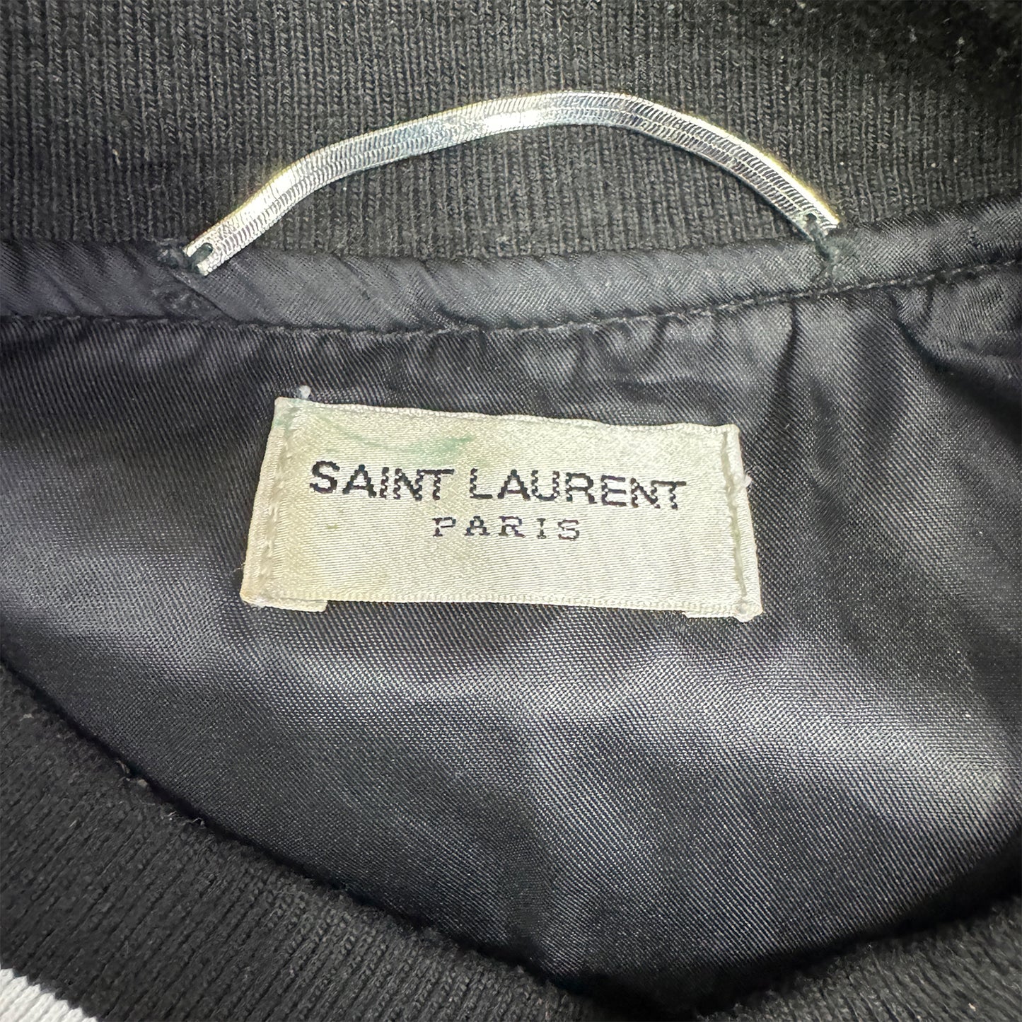 Saint Laurent Men's Varsity 'Black White' Jacket (Size Medium)